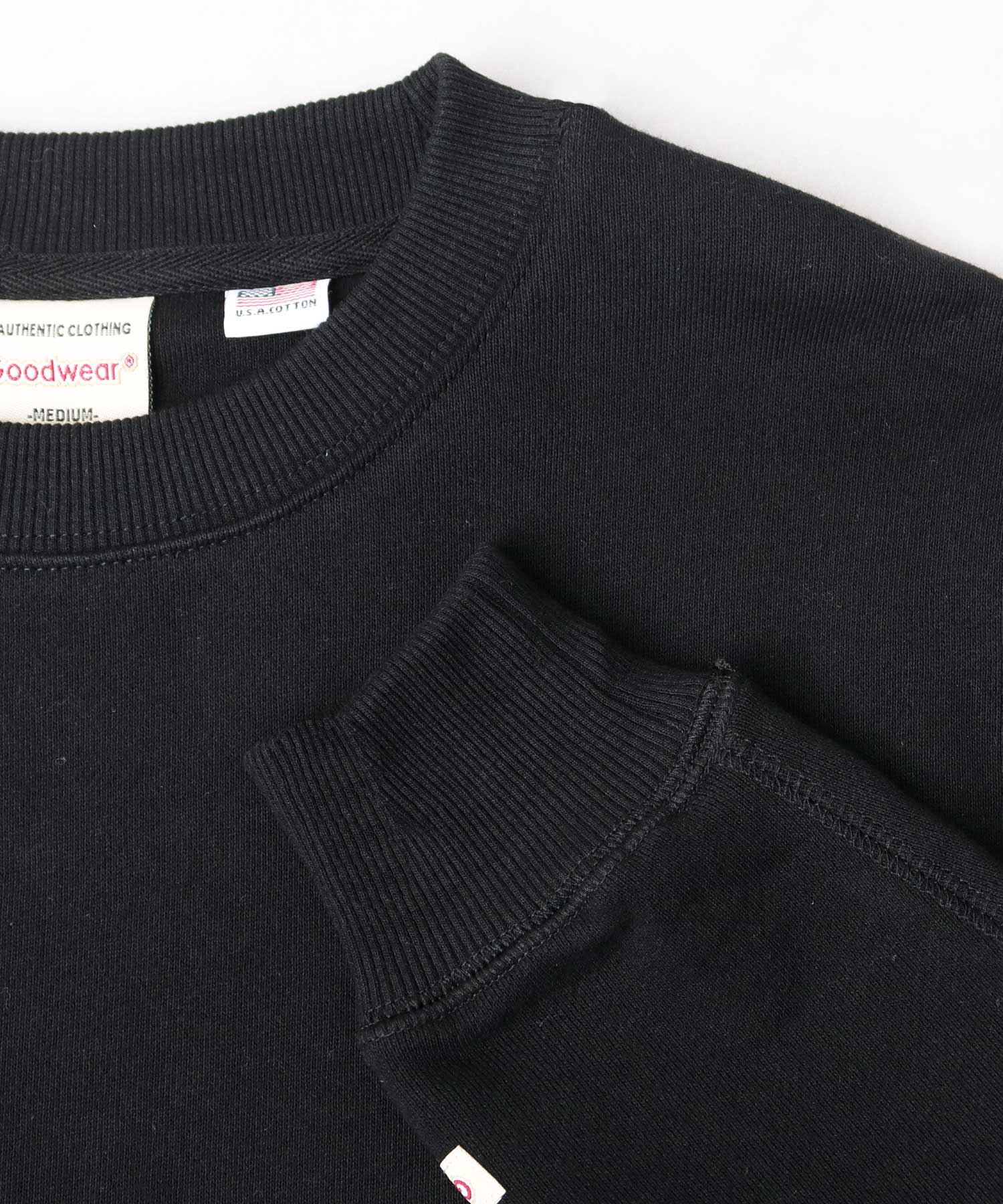 グッドウェア GOODWEAR USAコットン 裏毛（裏パイル） クルーネック スウェットトレーナー レギュラーシルエット （杢グレー） 杢グレー