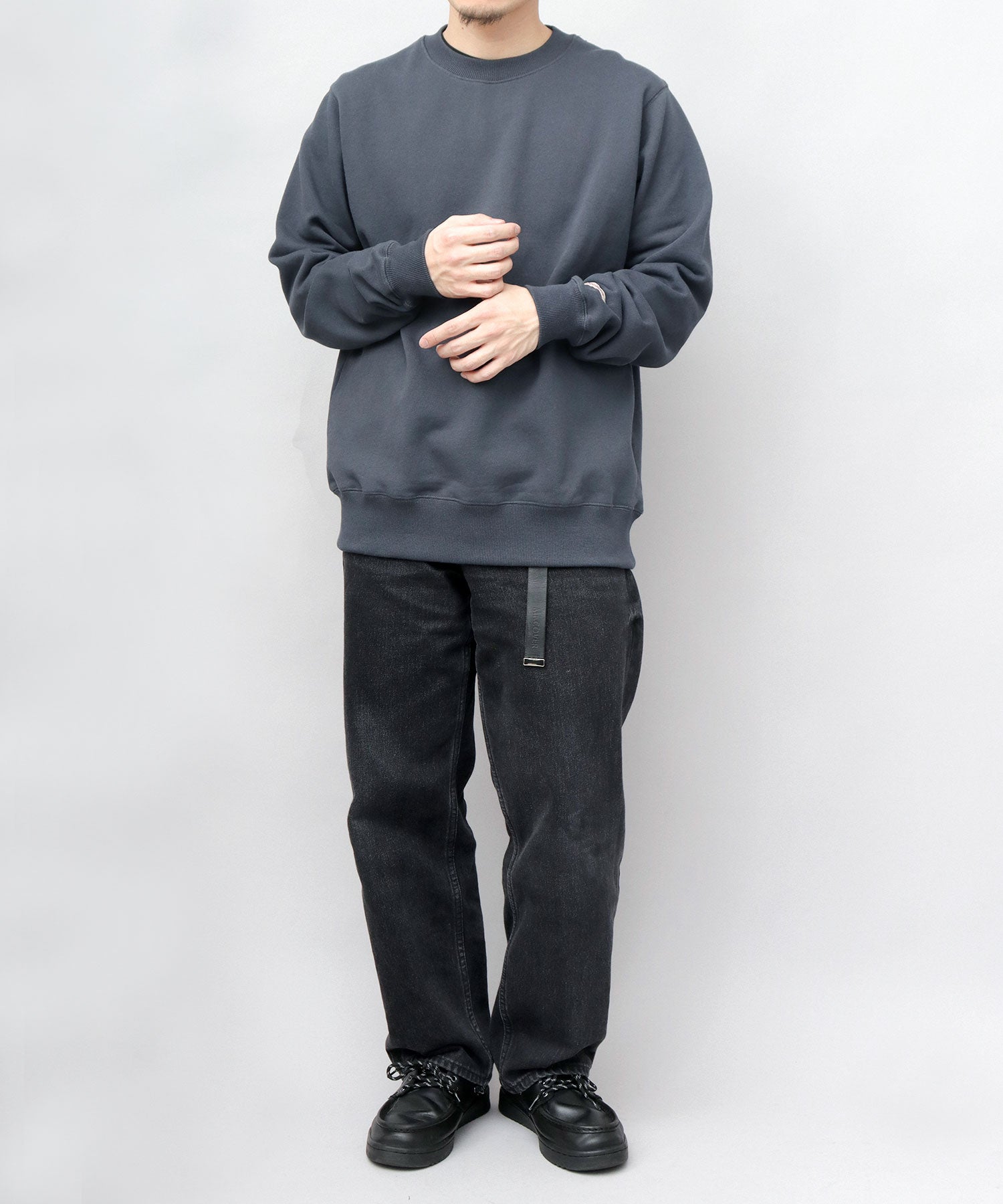 グッドウェア GOODWEAR USAコットン 裏毛（裏パイル） クルーネック スウェットトレーナー レギュラーシルエット （杢グレー） 杢グレー