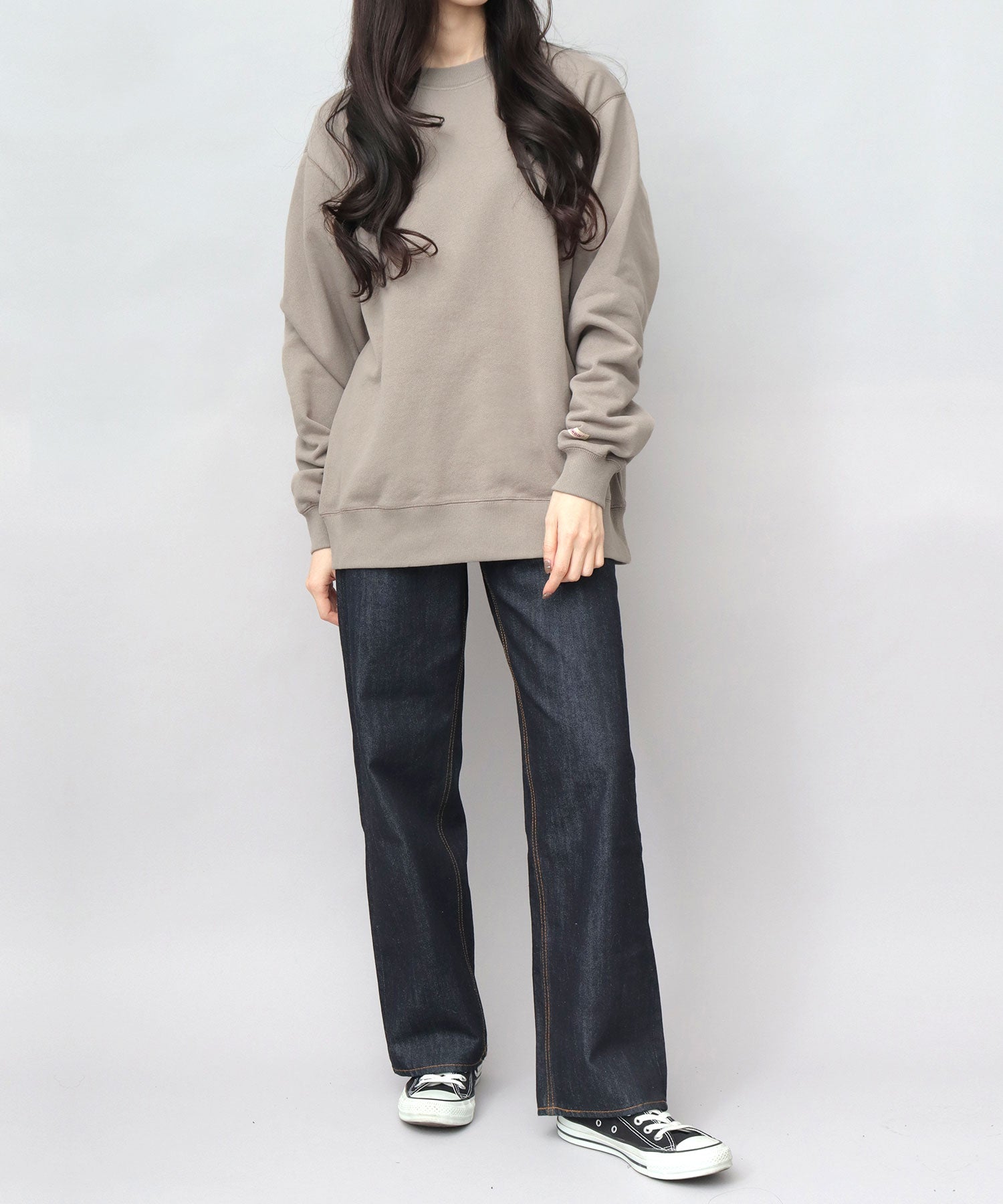 グッドウェア GOODWEAR USAコットン 裏毛（裏パイル） クルーネック スウェットトレーナー レギュラーシルエット （杢グレー） 杢グレー