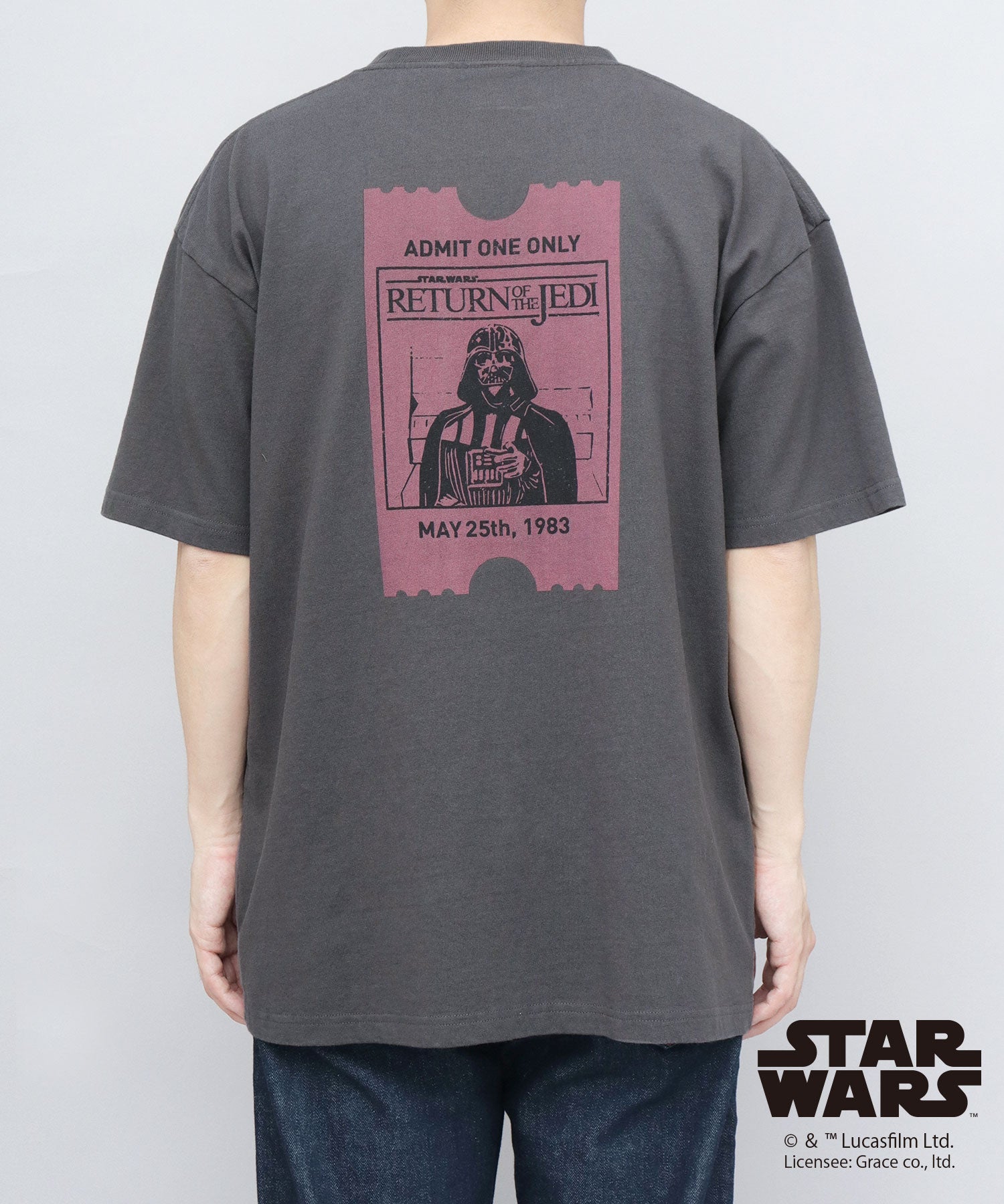 グッドウェア GOODWEAR STAR WARS コラージュプリント Tシャツ ビッグシルエット エピソード6 ジェダイの復帰 （チャコール） チャコール