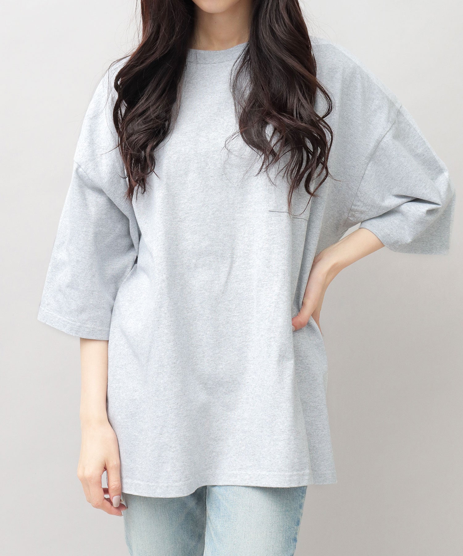 グッドウェア GOODWEAR USAコットン ポケット付き Tシャツ 半袖 スーパービッグシルエット オーバーサイズ （ブラック） ブラック
