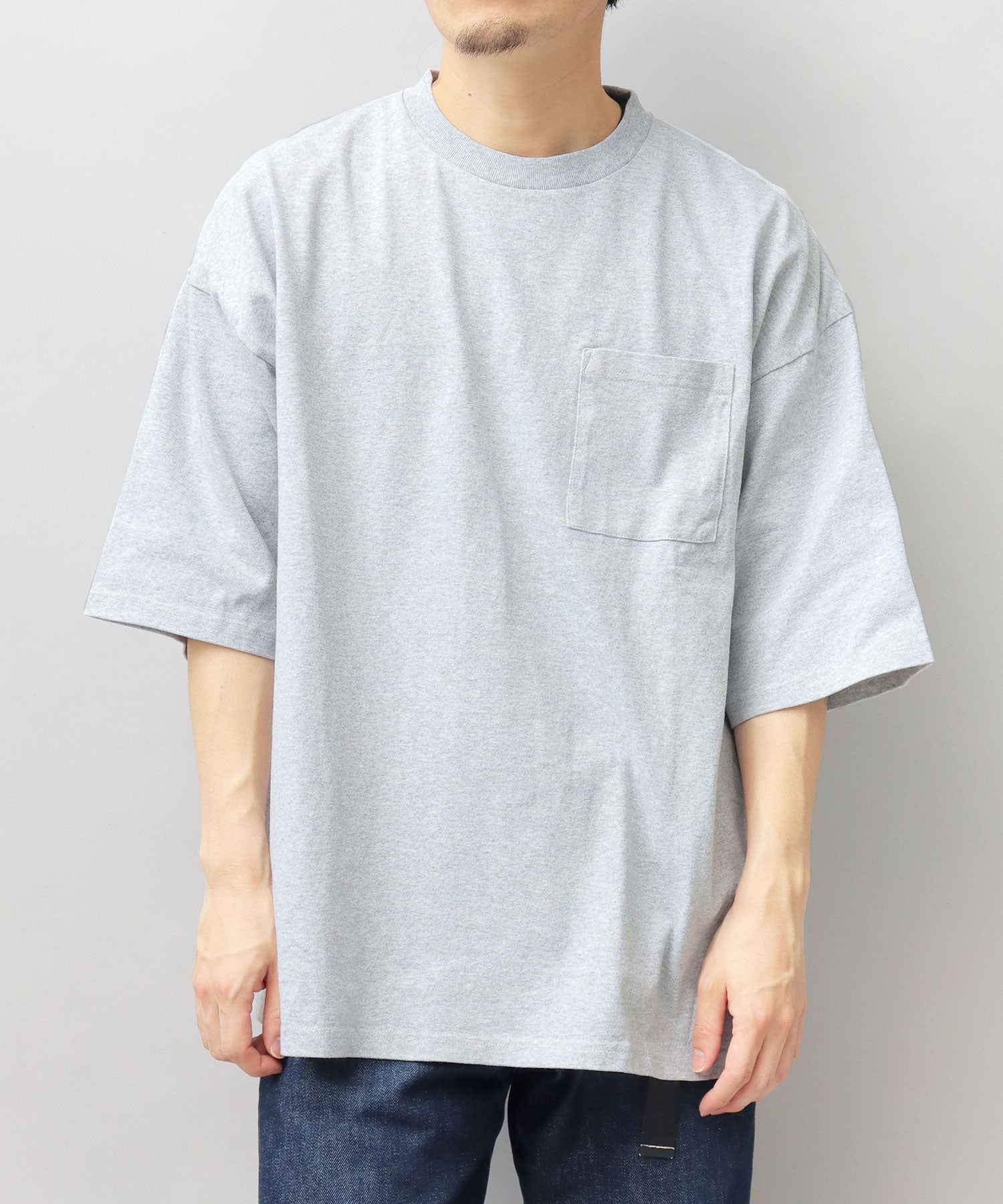 グッドウェア GOODWEAR USAコットン ポケット付き Tシャツ 半袖 スーパービッグシルエット オーバーサイズ （ブラック） ブラック