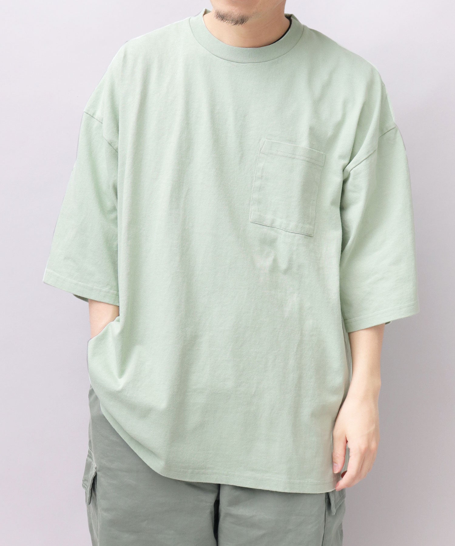 グッドウェア GOODWEAR USAコットン ポケット付き Tシャツ 半袖 スーパービッグシルエット オーバーサイズ （ブラック） ブラック