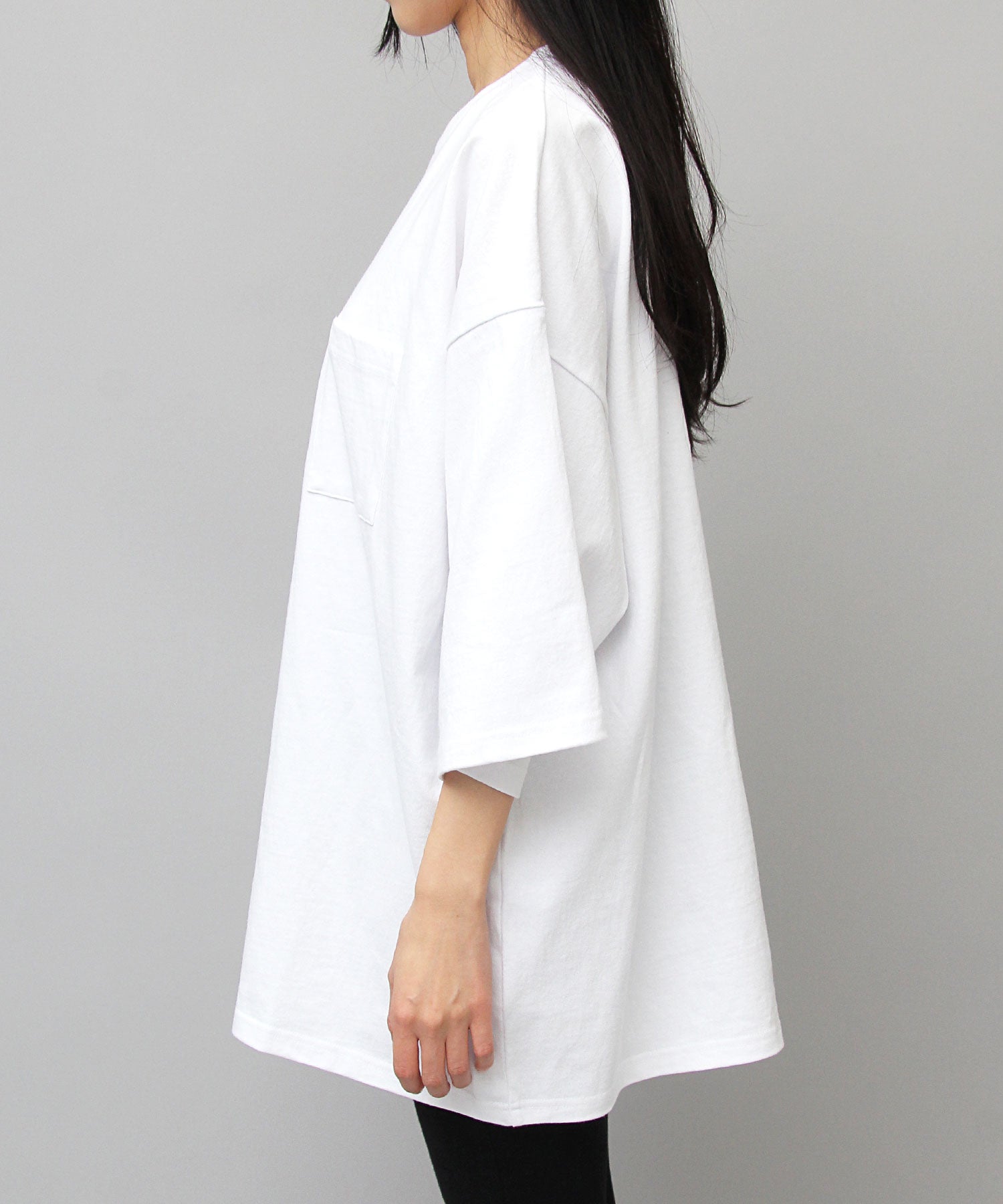 グッドウェア GOODWEAR USAコットン ポケット付き Tシャツ 半袖 スーパービッグシルエット オーバーサイズ （ブラック） ブラック