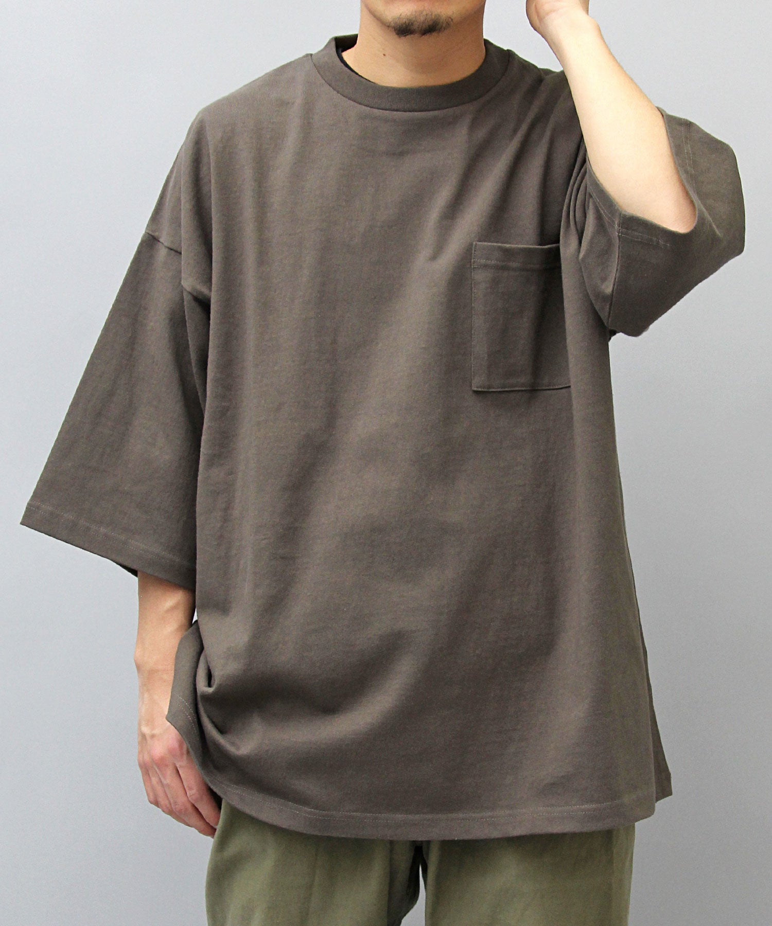 Goodwear GOODWEAR USA Cotton Pocket T-Shirt Short Sleeve Super Big Silhouette Oversized