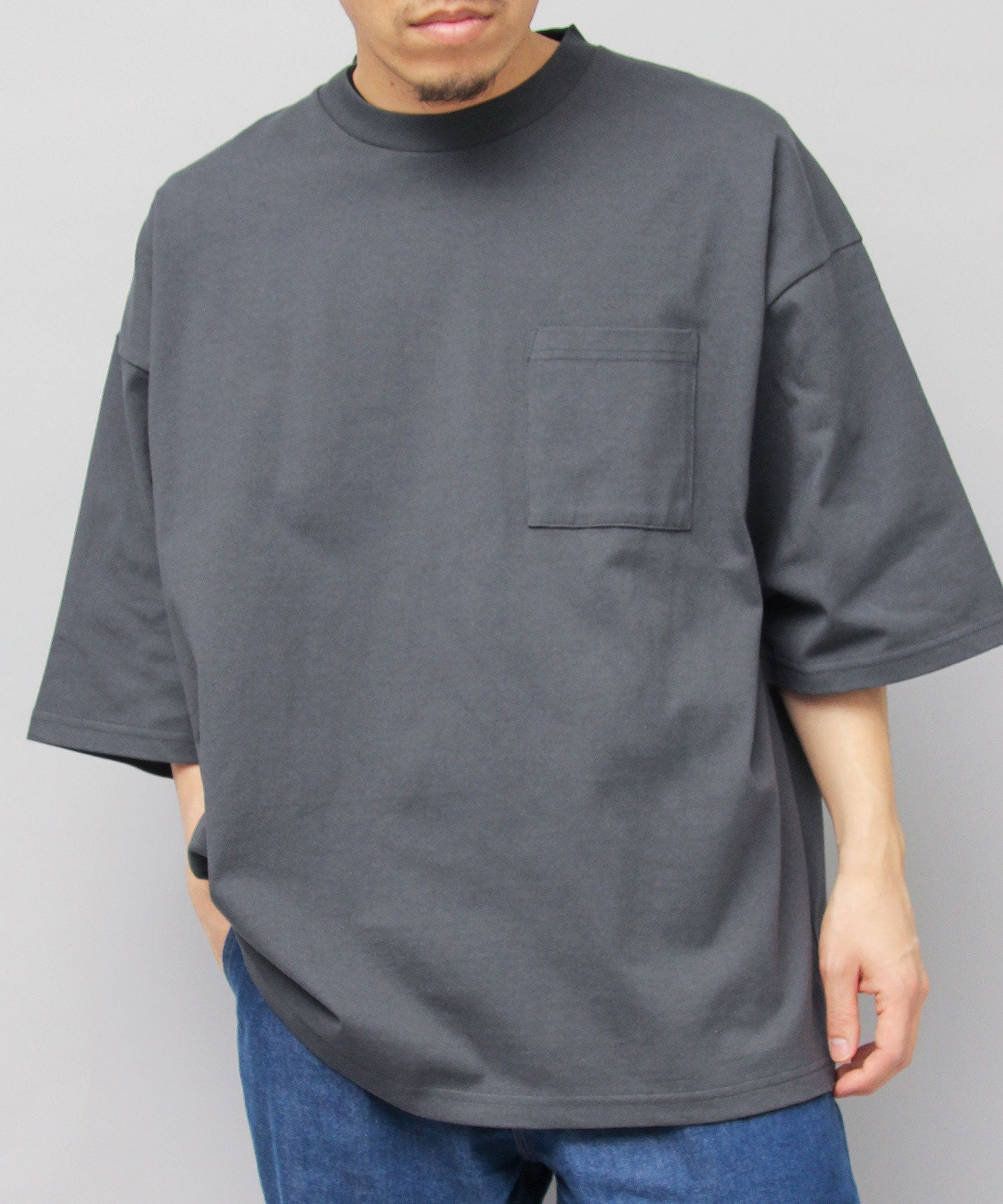Goodwear GOODWEAR USA Cotton Pocket T-Shirt Short Sleeve Super Big Silhouette Oversized