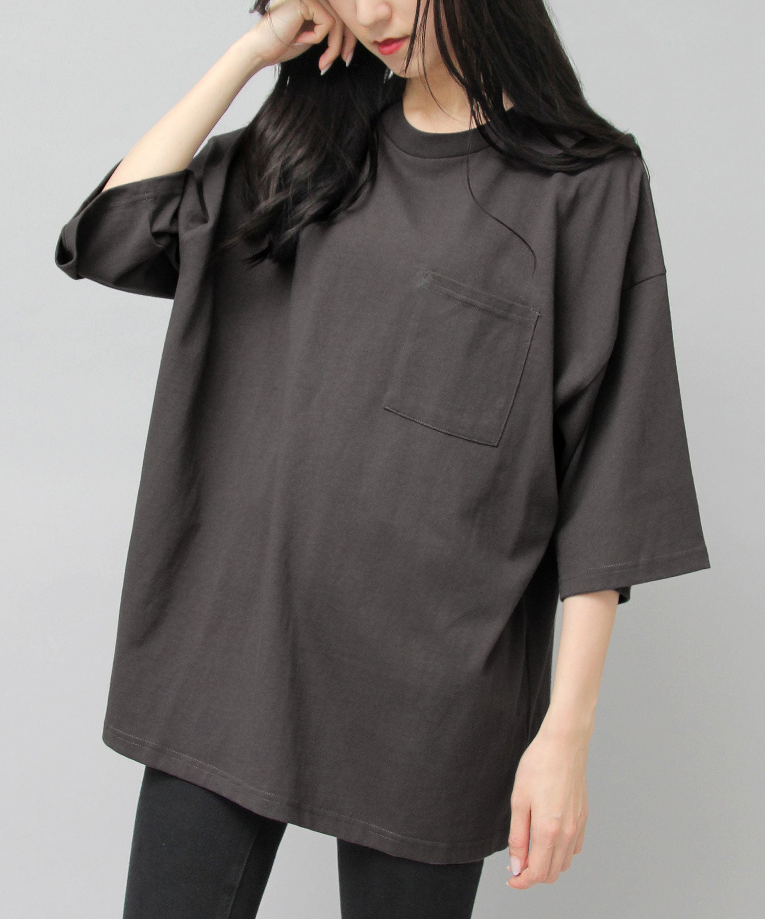 Goodwear GOODWEAR USA Cotton Pocket T-Shirt Short Sleeve Super Big Silhouette Oversized