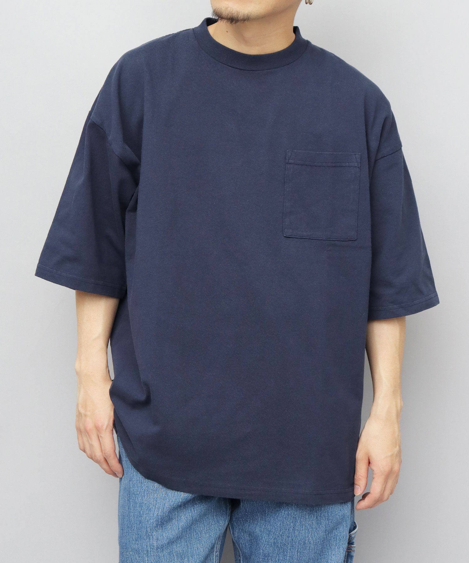 Goodwear GOODWEAR USA Cotton Pocket T-Shirt Short Sleeve Super Big Silhouette Oversized