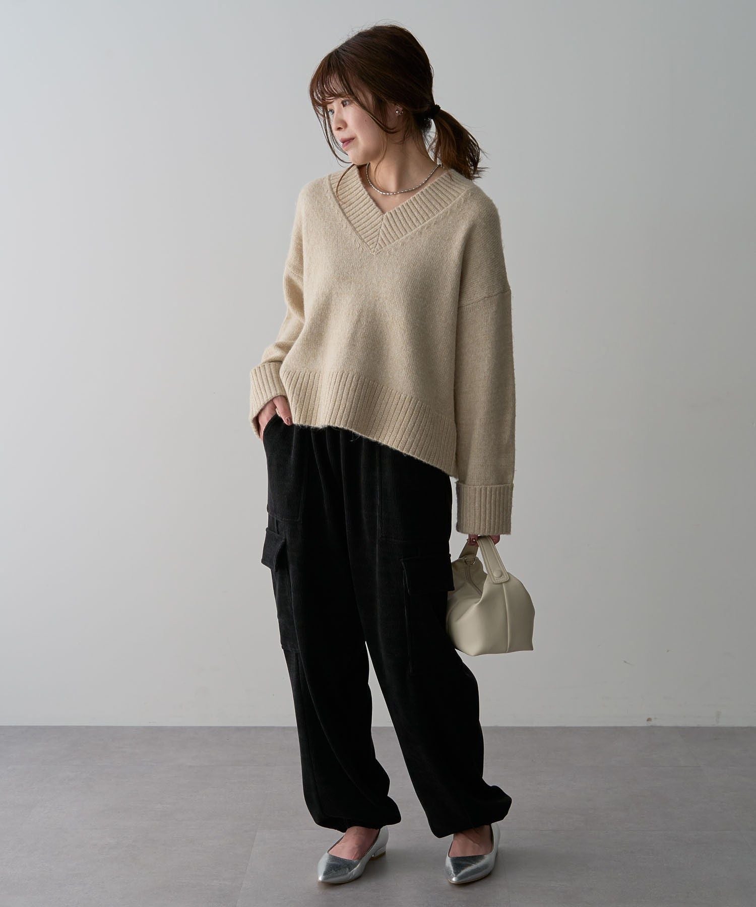 green Parks Green Parks ・ELENCARE DUE Corduroy Cargo Pants