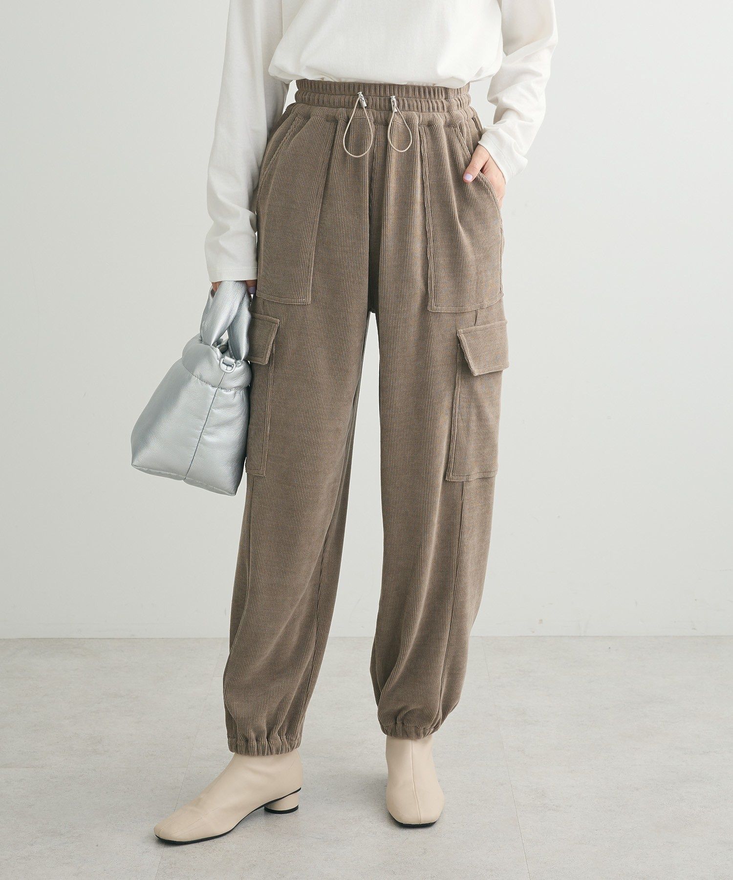 green Parks Green Parks ・ELENCARE DUE Corduroy Cargo Pants