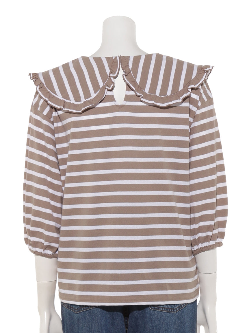 グリーン パークス Green Parks 【RAY CASSIN FAVORI】ビックカラーボーダーTシャツ （オフホワイト） オフホワイト