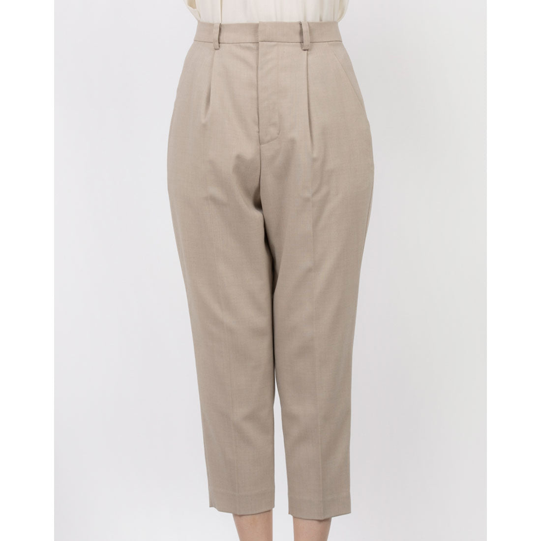 グレイッシュ Grayish ルミレットストレッチテーパードパンツ グレー