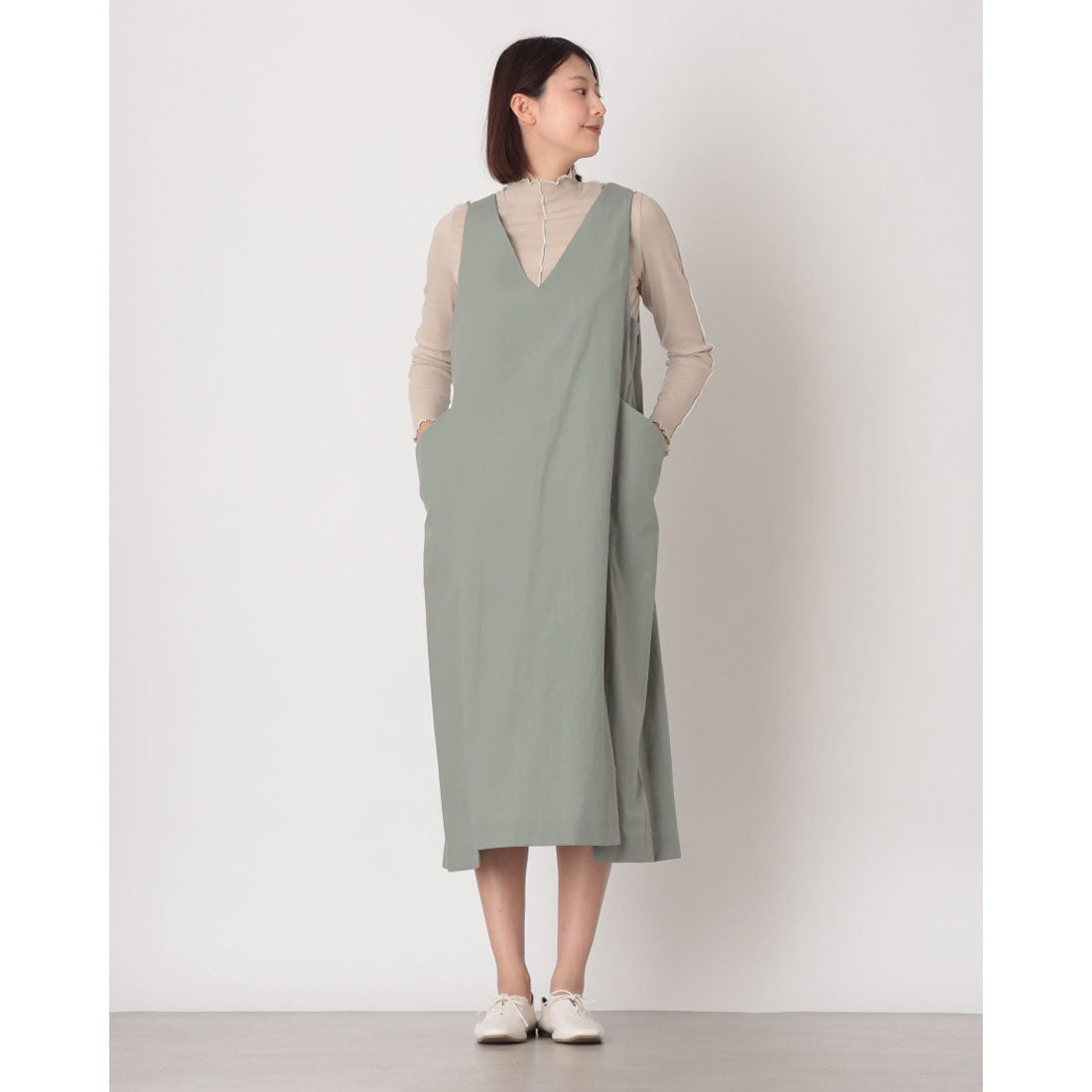 グレイッシュ Grayish ワンピース （モスグリーン） モスグリーン