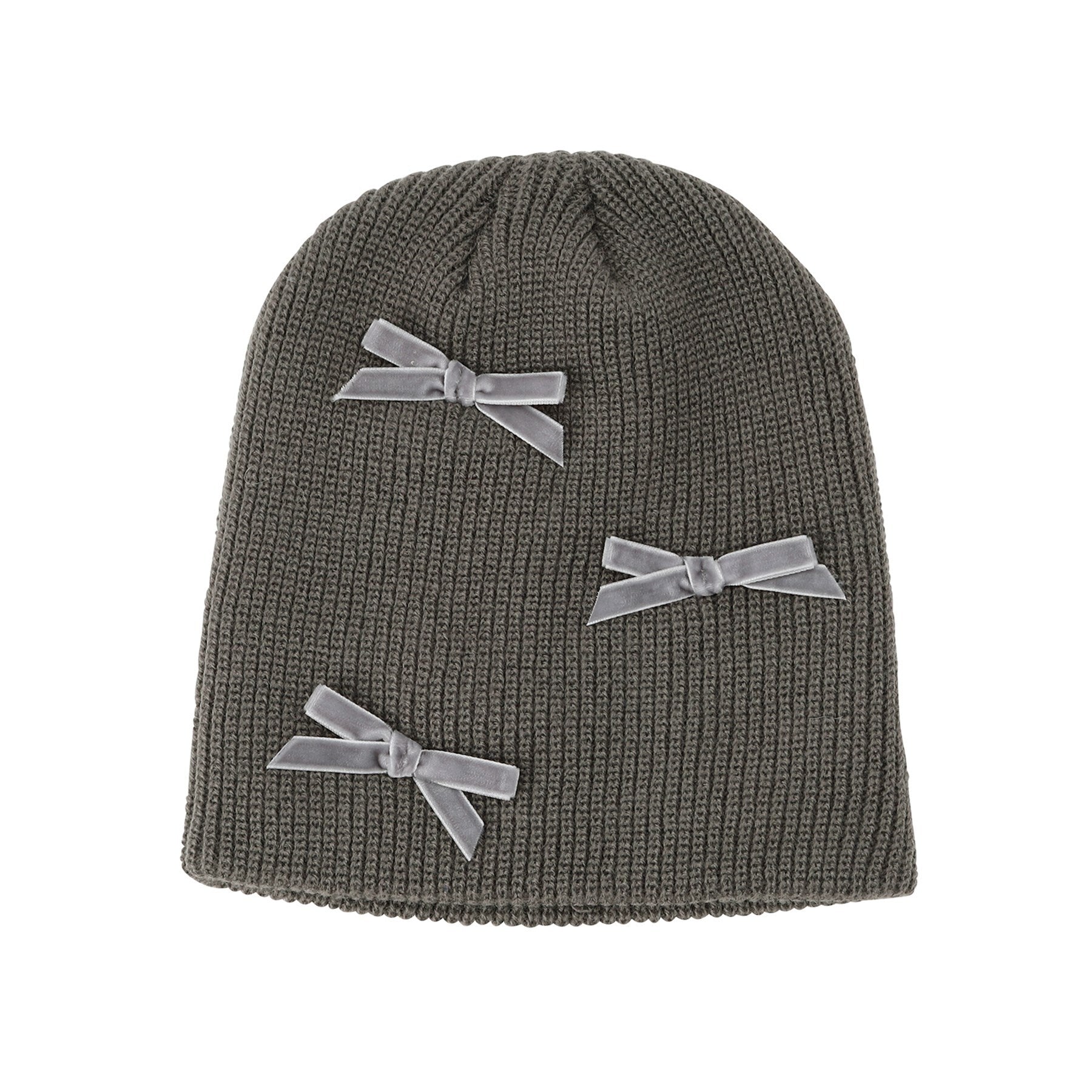 グランドエッジ Grandedge ベロアリボンニット帽