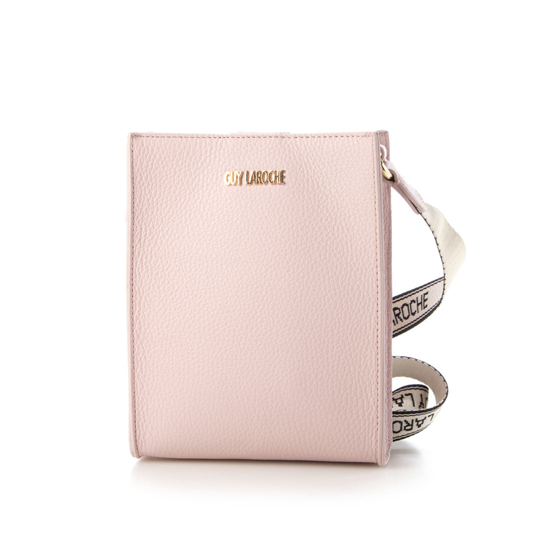 ギ ラロッシュ Guy Laroche イタリアンレザー 牛革カードケース付き ショルダーバッグ,カメリア