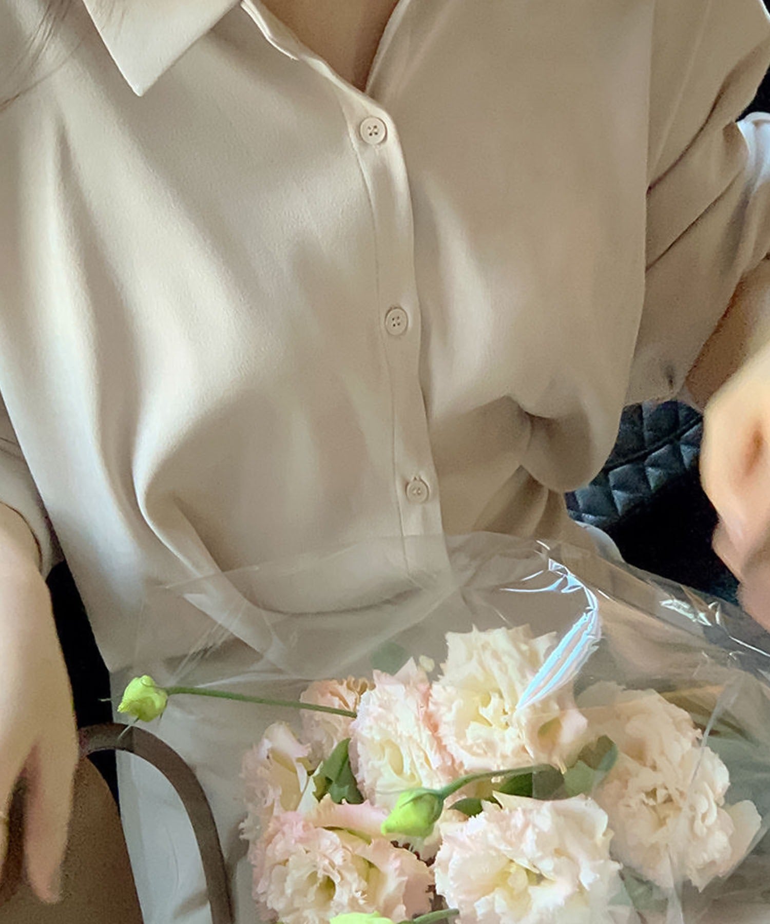 ガーリードール Girly Doll ボリュームシャツバルーンスリーブワンピース【韓国ファッション】 （ベージュ） ベージュ