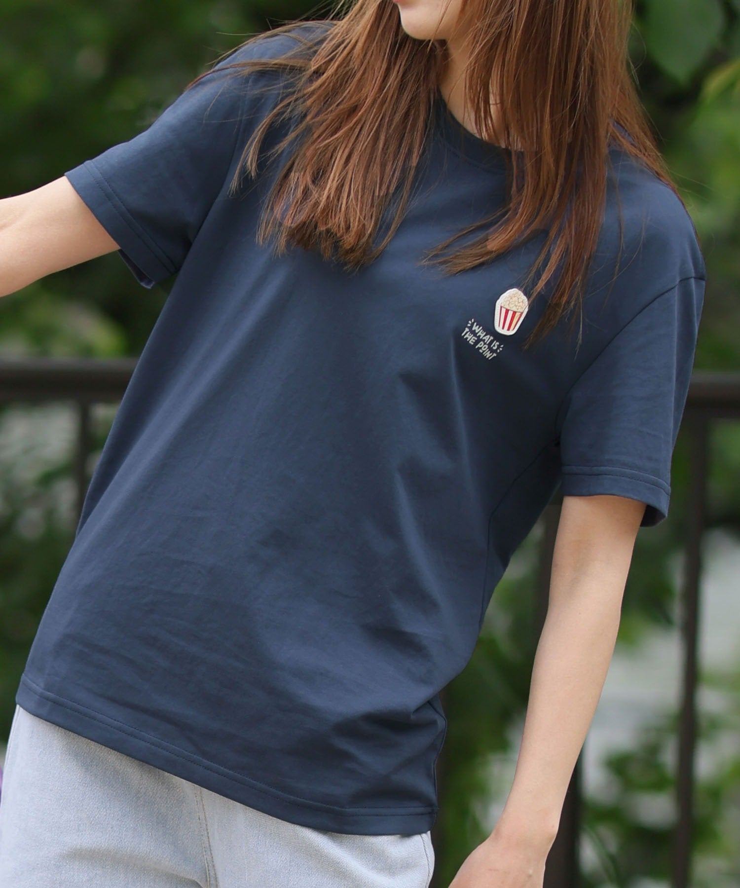 ガーリードール Girly Doll ポップコーンTシャツ （ネイビー） ネイビー