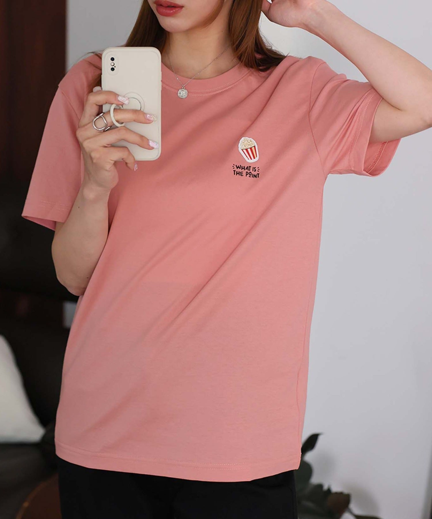 ガーリードール Girly Doll ポップコーンTシャツ （ピンク） ピンク