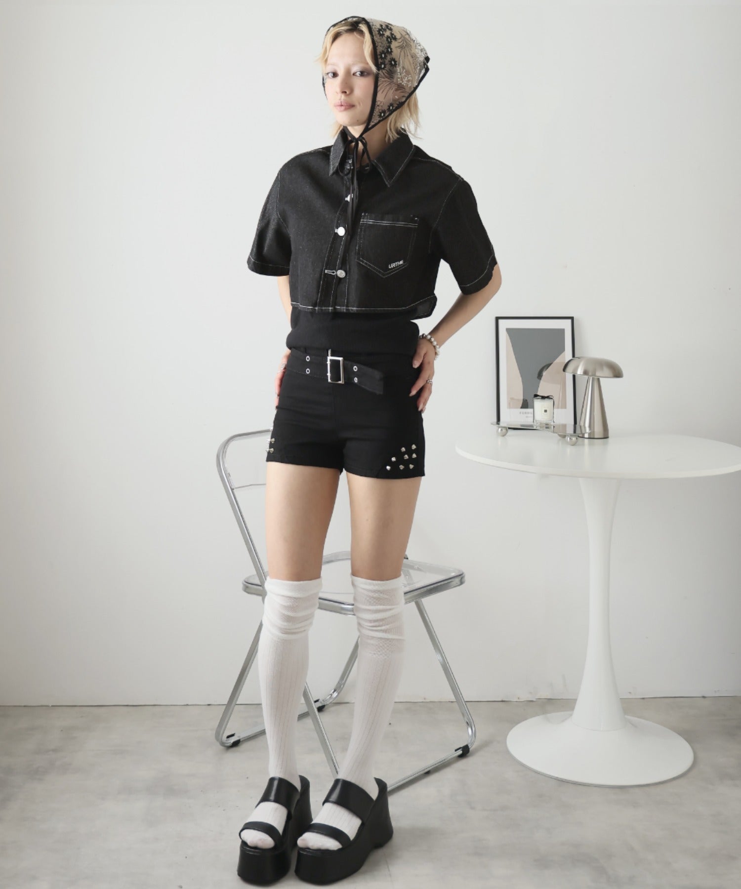 ガーリードール Girly Doll デニムショート丈ジャケット （ブラック） ブラック
