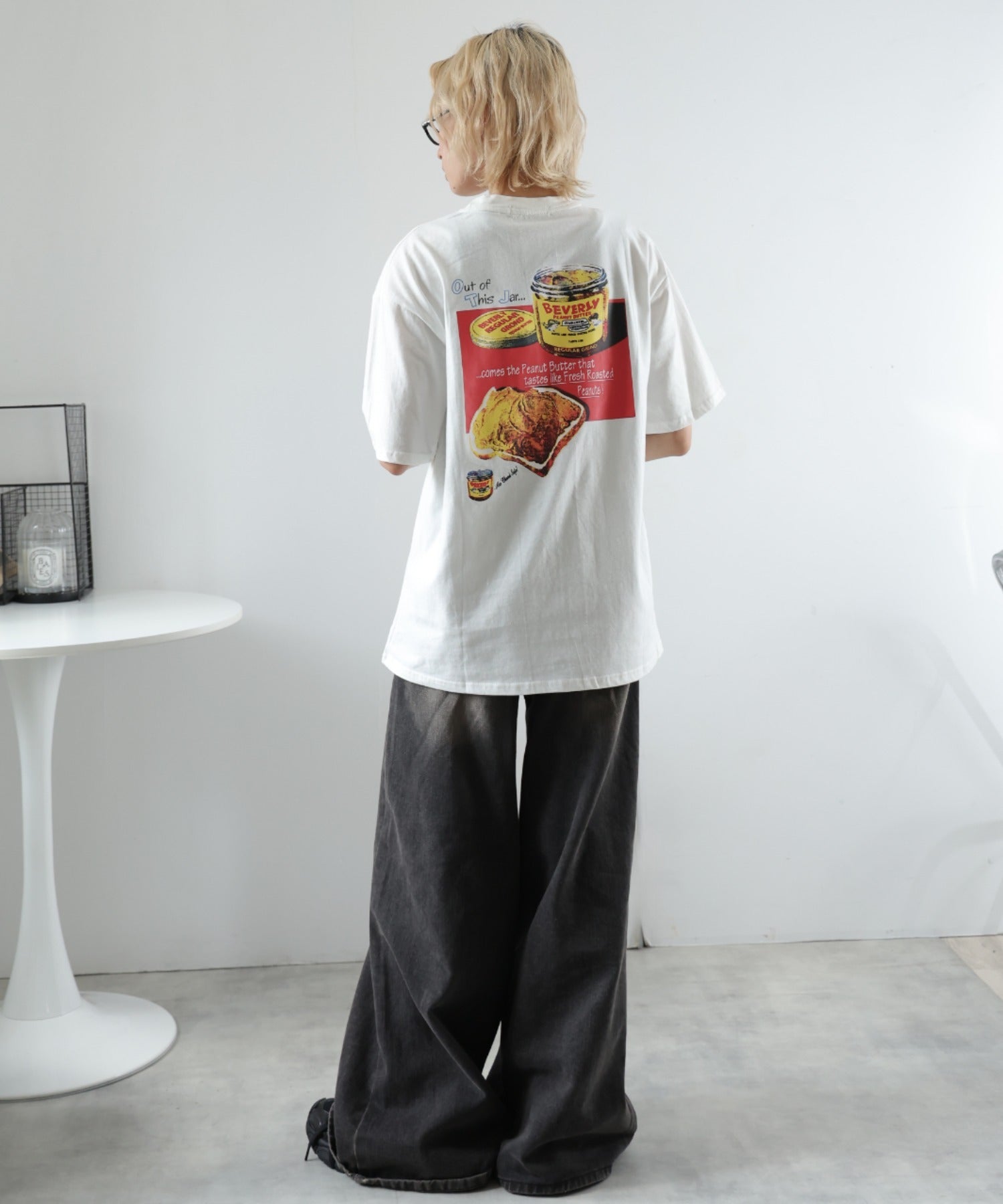 ガーリードール Girly Doll バックプリントオーバーTシャツ （ホワイト） ホワイト
