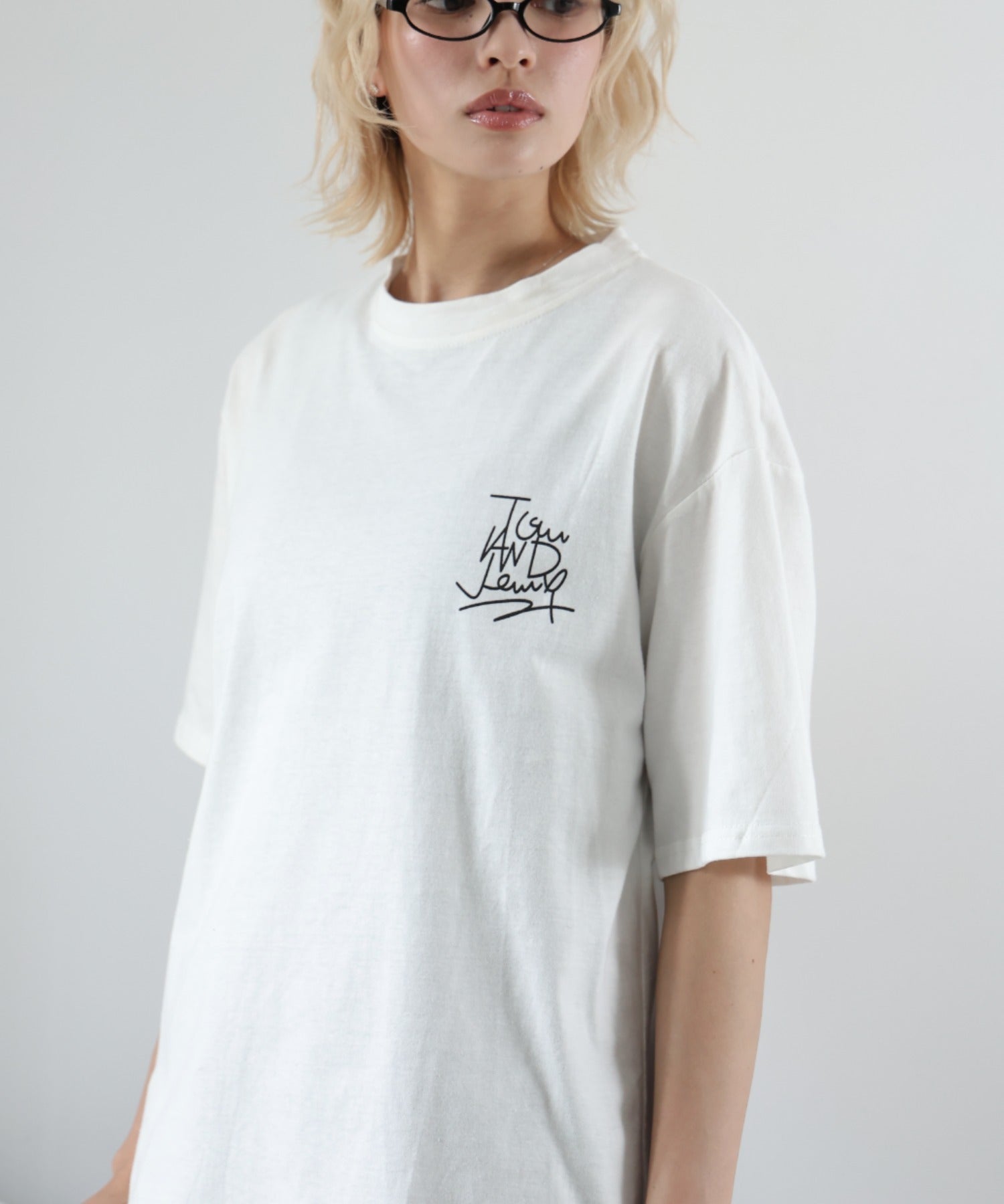 ガーリードール Girly Doll バックプリントオーバーTシャツ （ホワイト） ホワイト
