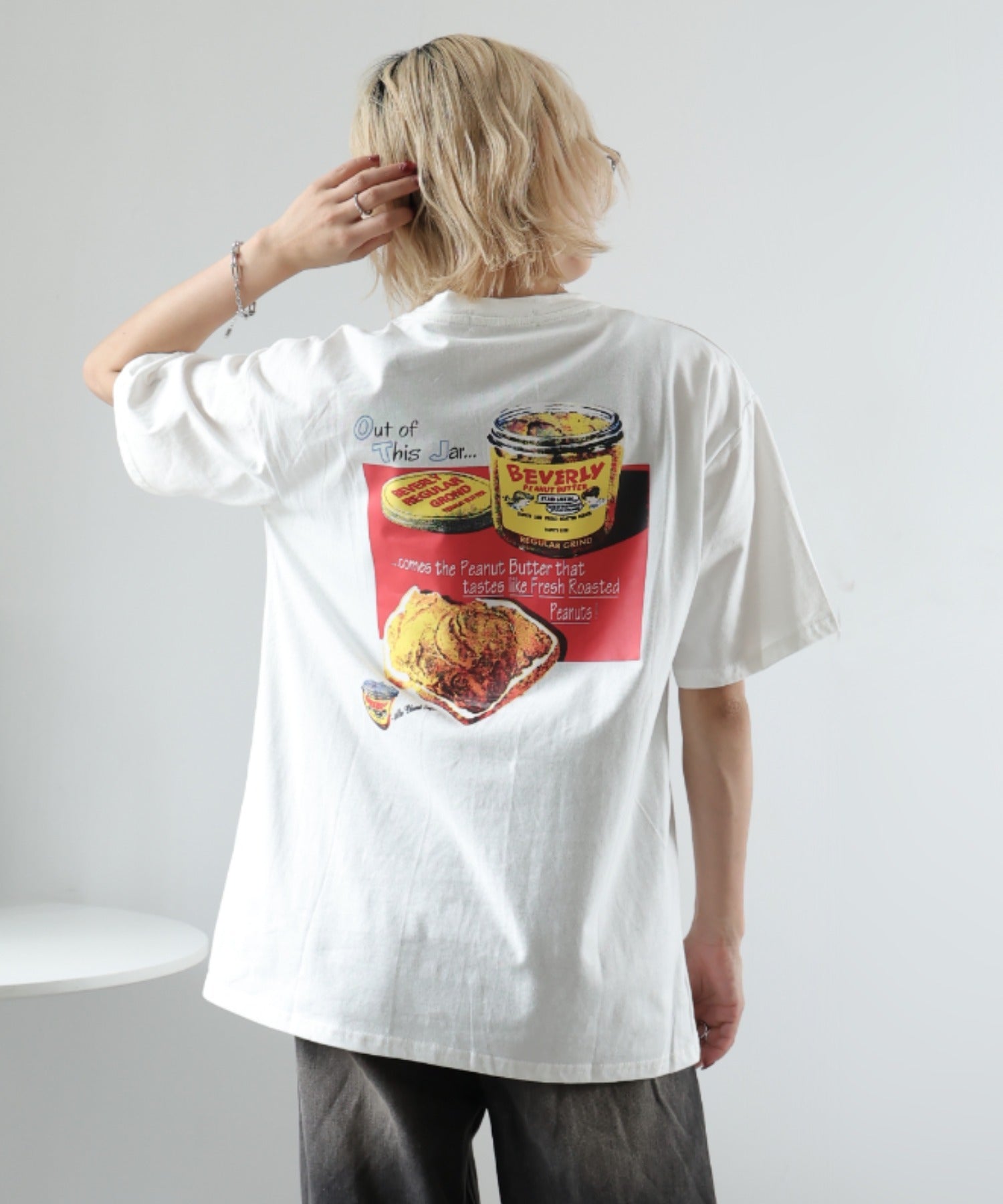 ガーリードール Girly Doll バックプリントオーバーTシャツ （ホワイト） ホワイト