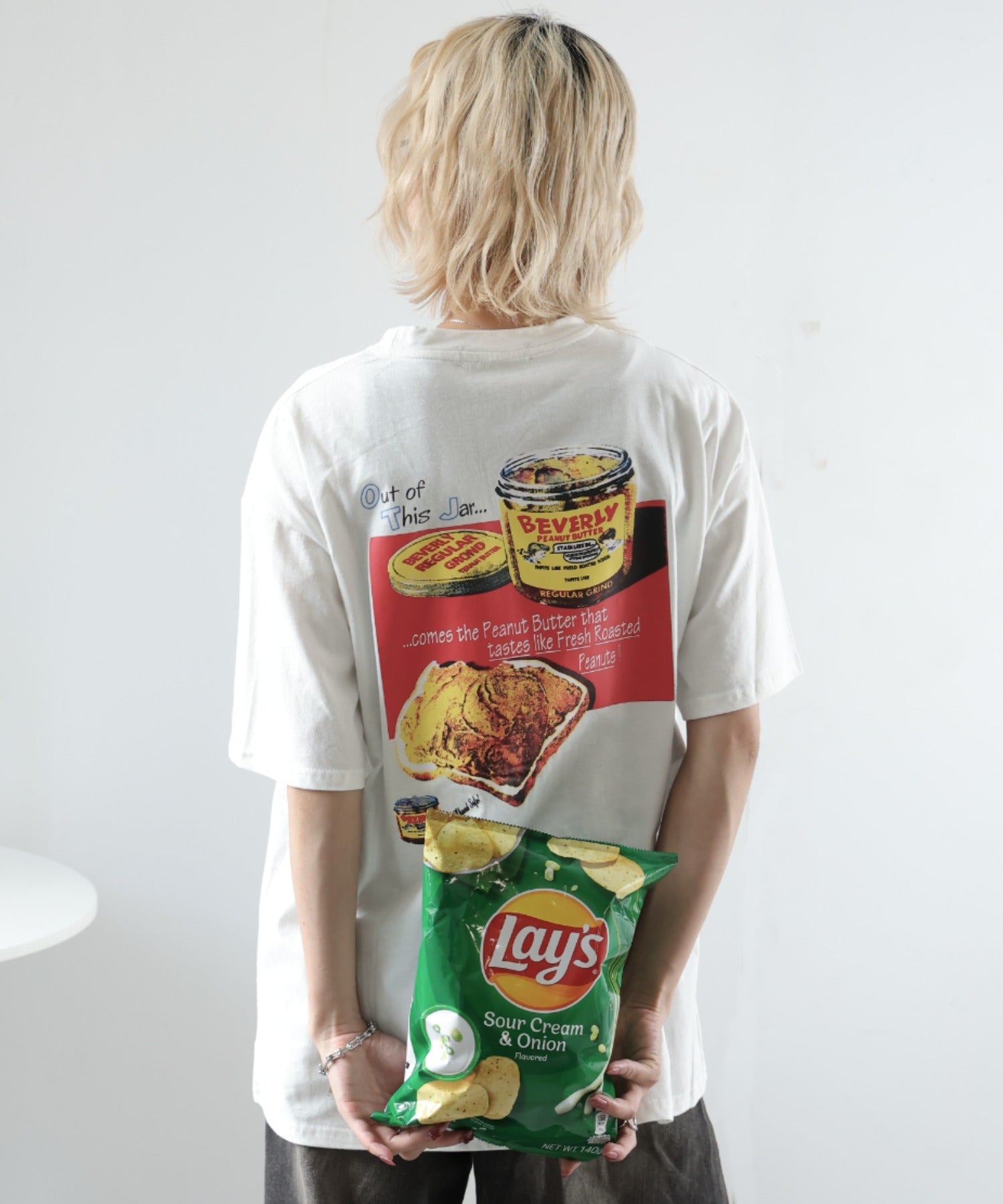 ガーリードール Girly Doll バックプリントオーバーTシャツ （ホワイト） ホワイト