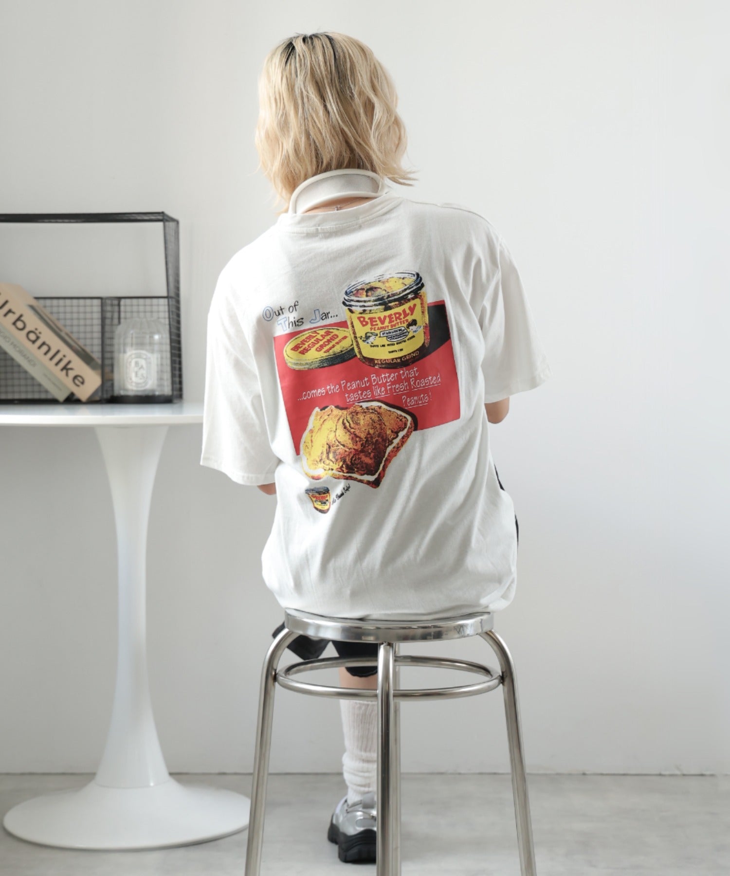 ガーリードール Girly Doll バックプリントオーバーTシャツ （ホワイト） ホワイト