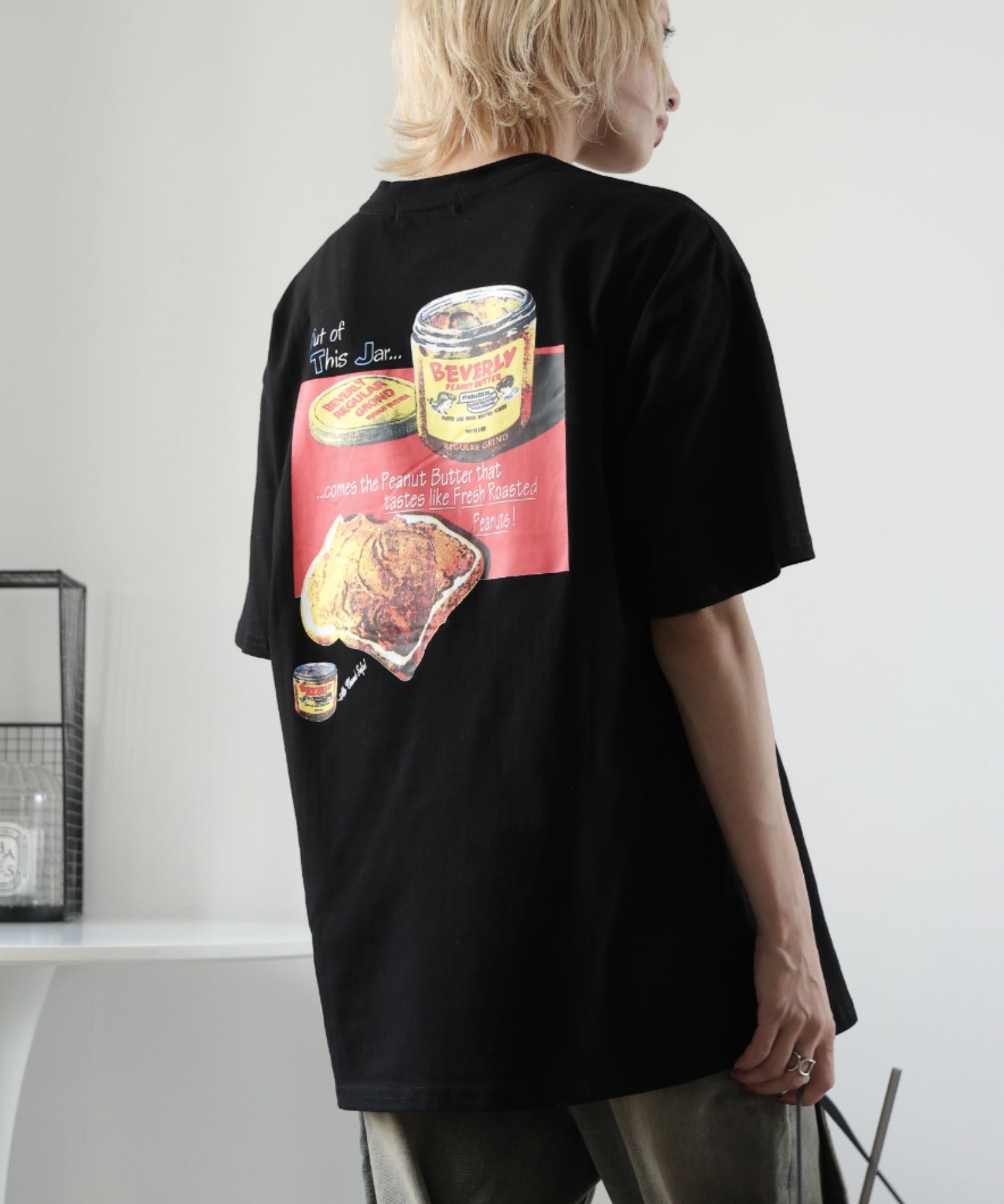ガーリードール Girly Doll バックプリントオーバーTシャツ （ブラック） ブラック