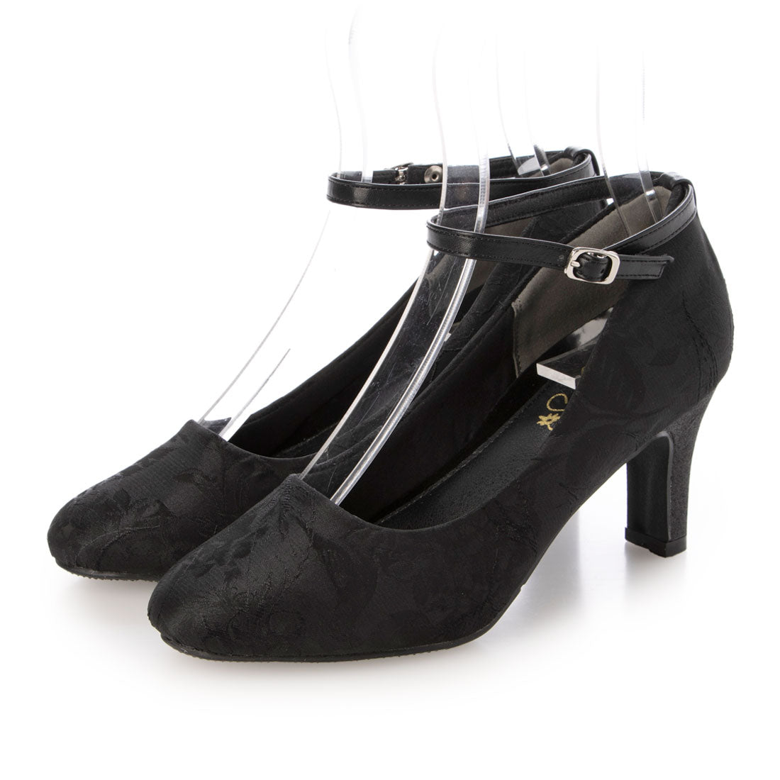 ギャザー gather レディースストラップパンプス （BLK/JA） BLK/JA