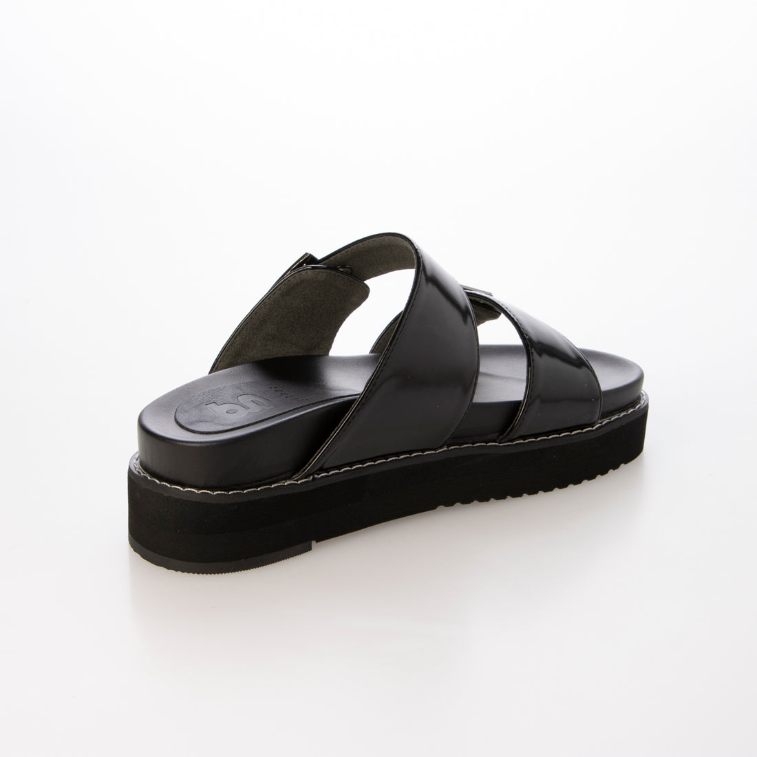 ギャザー gather レディーススライドサンダル （BLK/EN） BLK/EN
