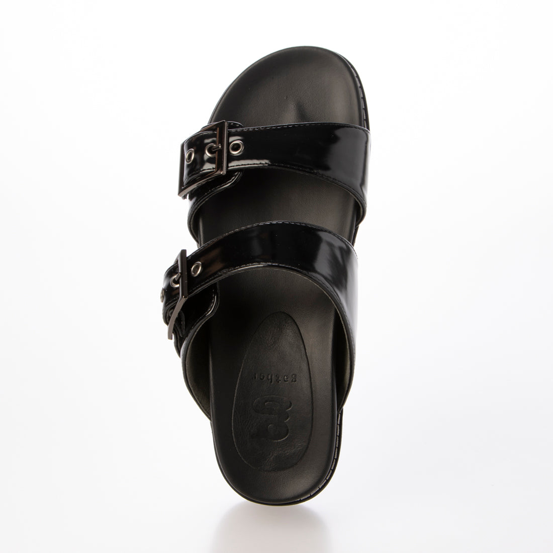 ギャザー gather レディーススライドサンダル （BLK/EN） BLK/EN