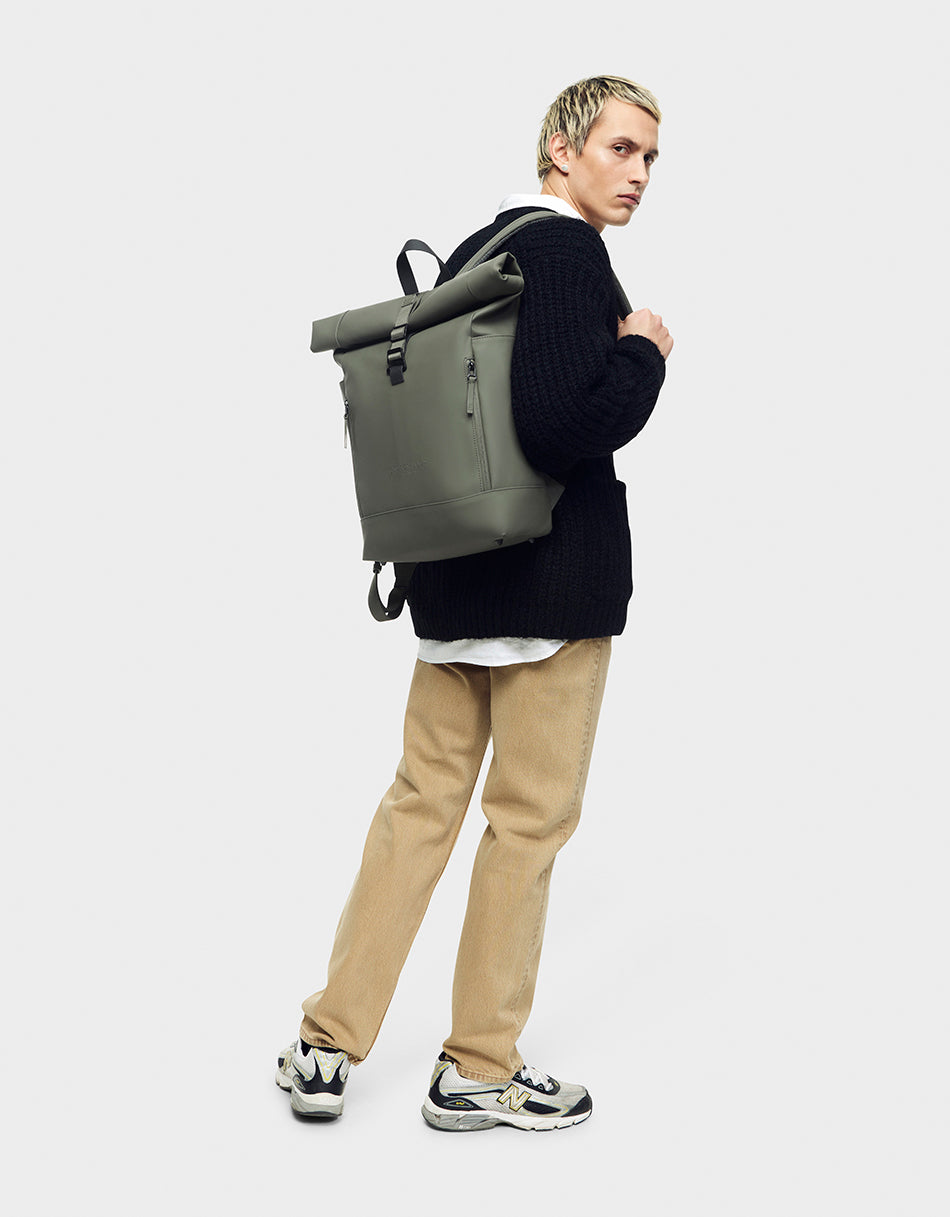 GASTON LUGA GASTONLUGA Rullen 11-13 inch Backpack Bag Commuting School Business Lightweight Waterproof Vegan Leather Scandinavian Design Men's Women's Unisex Business Casual Popular High-end Elegant Stylish Celebration Gift Present