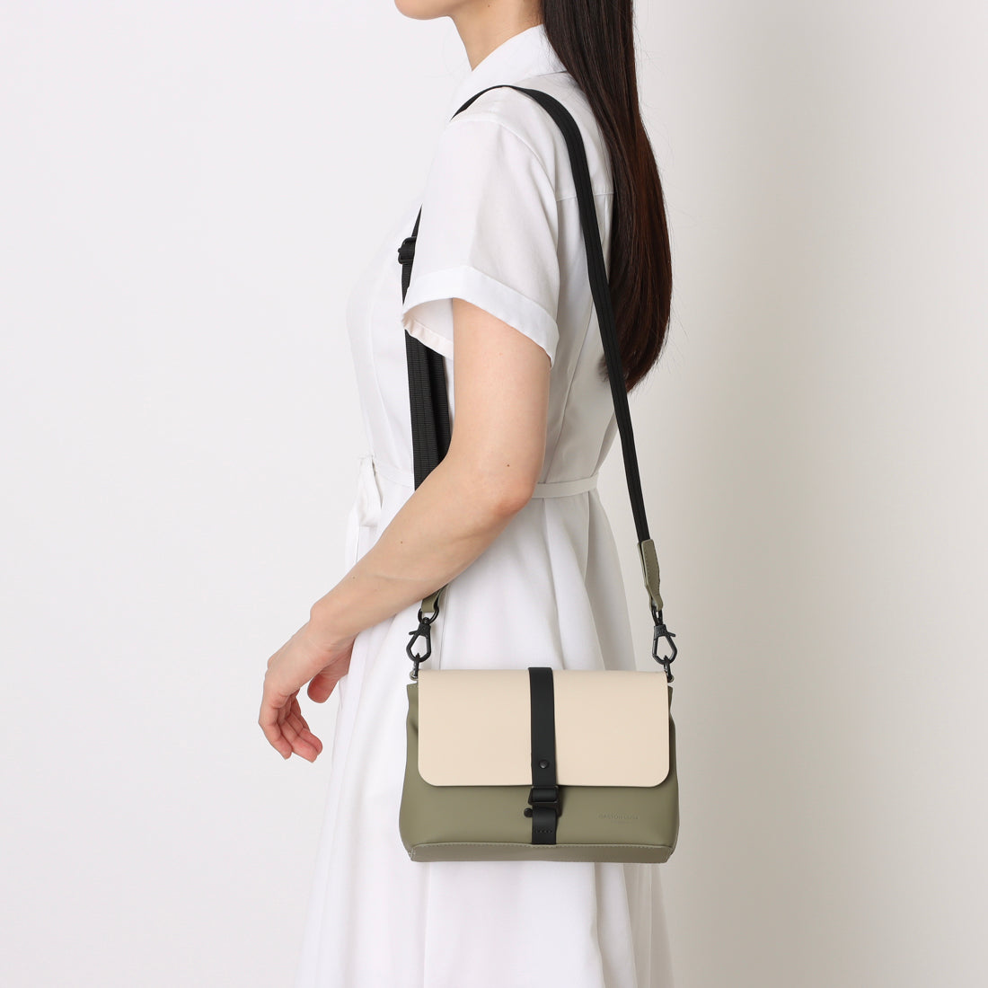 ガストンルーガ GASTON LUGA ガストンルーガ GASTON LUGA 【限定カラー】 Splash Crossbody Bag スプラッシュ クロスボディバッグ メッセンジャーバッグ （クラウドクリーム×セージ） （クラウドクリーム×セージ） クラウドクリーム×セージ