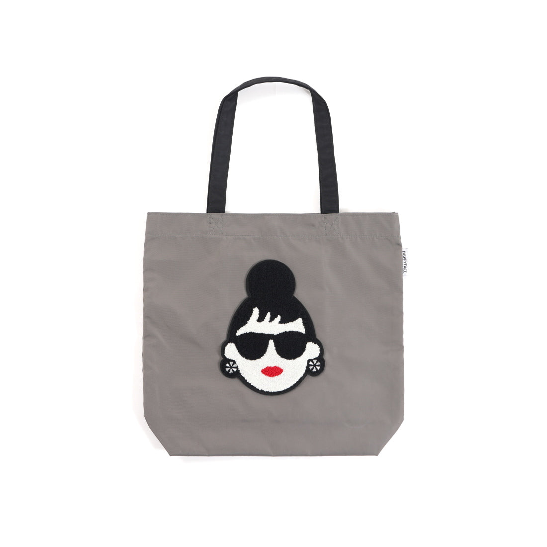 ギャラリー gallery レディース バッグ トートバッグ 大容量 A4対応 かわいい レディーエマ エマちゃん HAPPY FACE HF88015 （グレー） グレー