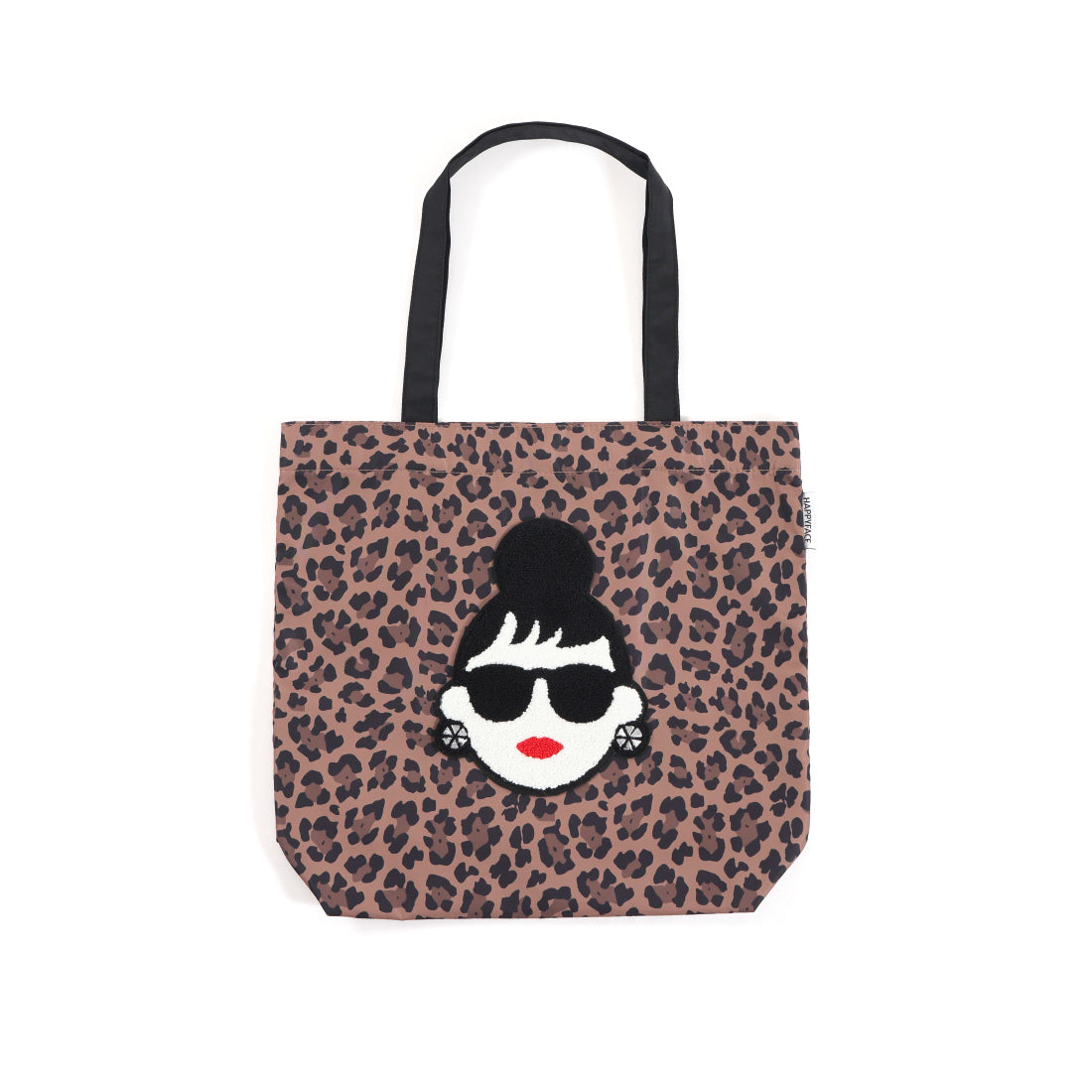 ギャラリー gallery レディース バッグ トートバッグ 大容量 A4対応 かわいい レディーエマ エマちゃん HAPPY FACE HF88015 （ヒョウブラウン） ヒョウブラウン
