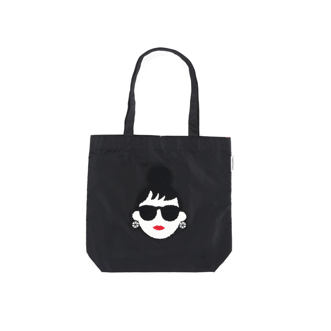 ギャラリー gallery レディース バッグ トートバッグ 大容量 A4対応 かわいい レディーエマ エマちゃん HAPPY FACE HF88015 （ブラック） ブラック