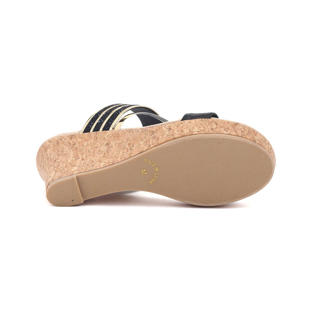 ギャラリー gallery レディース サンダル ダブルベル ウェッジソール 厚底 ミュール 8cmヒール 歩きやすい Mong Mong （ブラック） ブラック