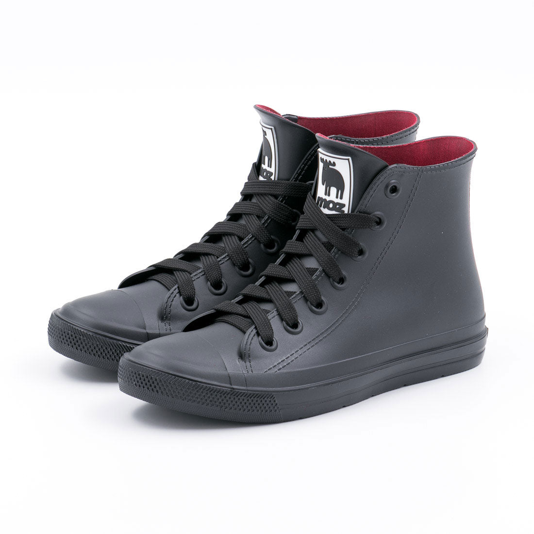 Gallery Gallery Women's Rain Shoes Sneakers MOZ Waterproof Lace-up High Cut MOZ 8417
