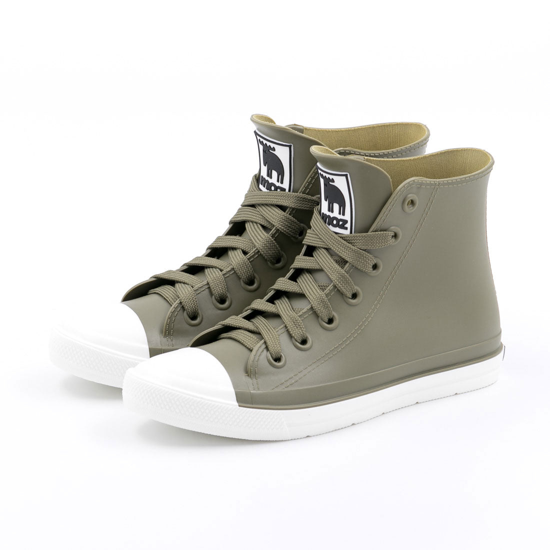 Gallery Gallery Women's Rain Shoes Sneakers MOZ Waterproof Lace-up High Cut MOZ 8417