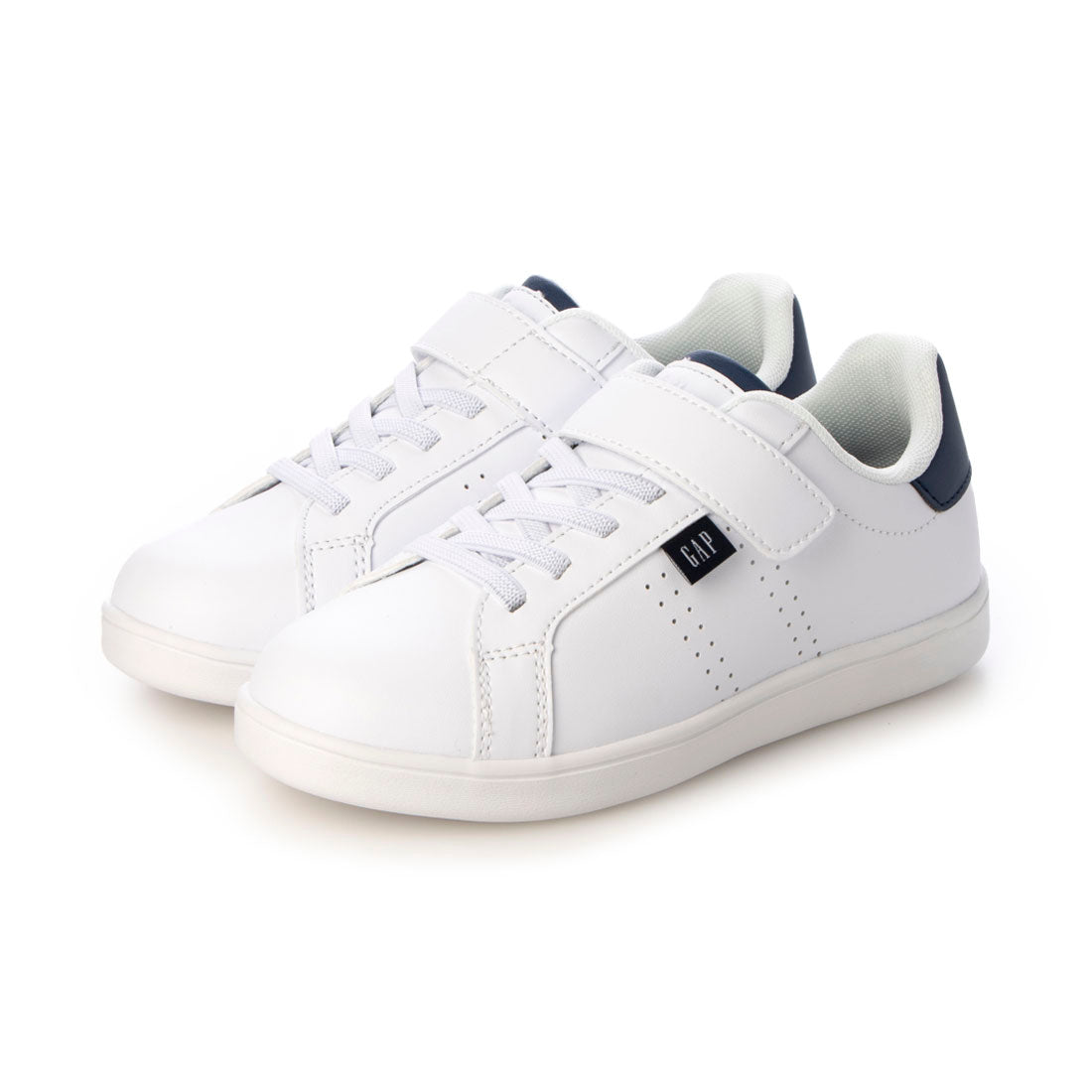 GAP　ジュニアコートスニーカー　GPK12443C,WHT/NVY