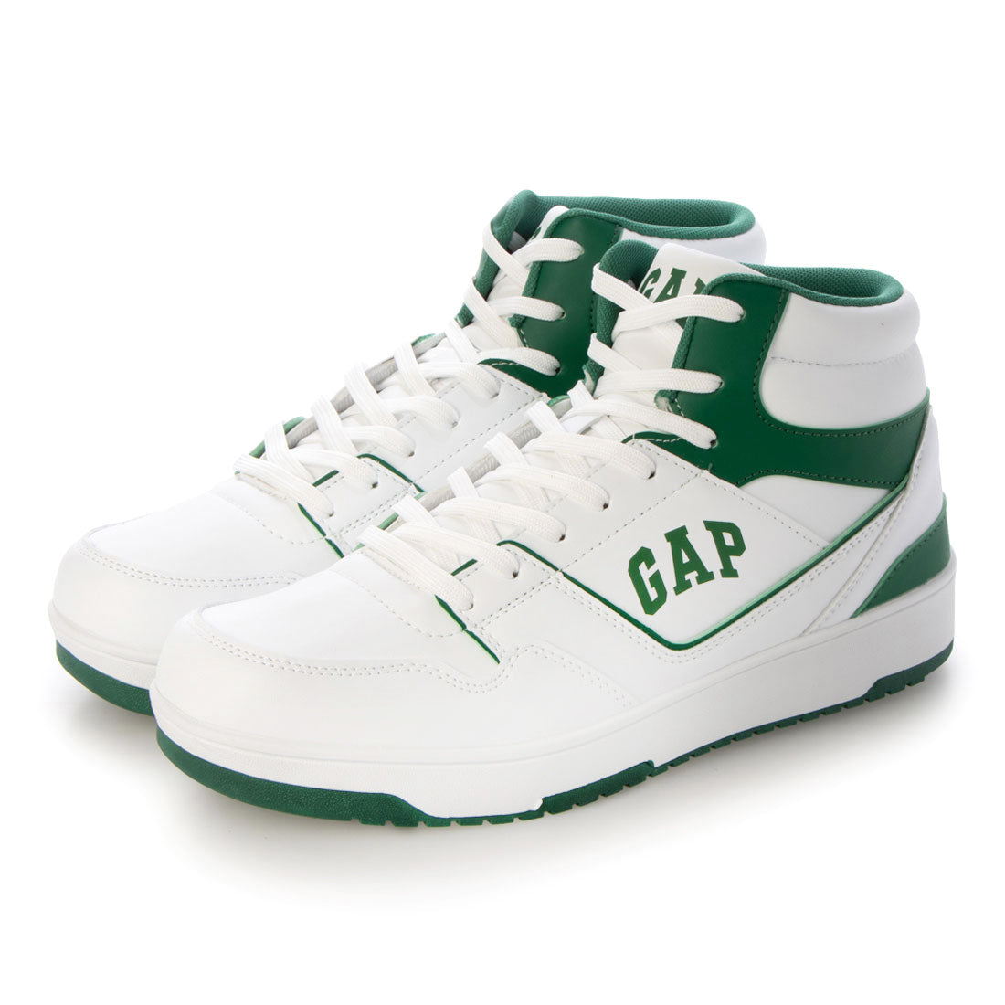 防水ハイカットスニーカー GAP GPU22342C WHT/GRN