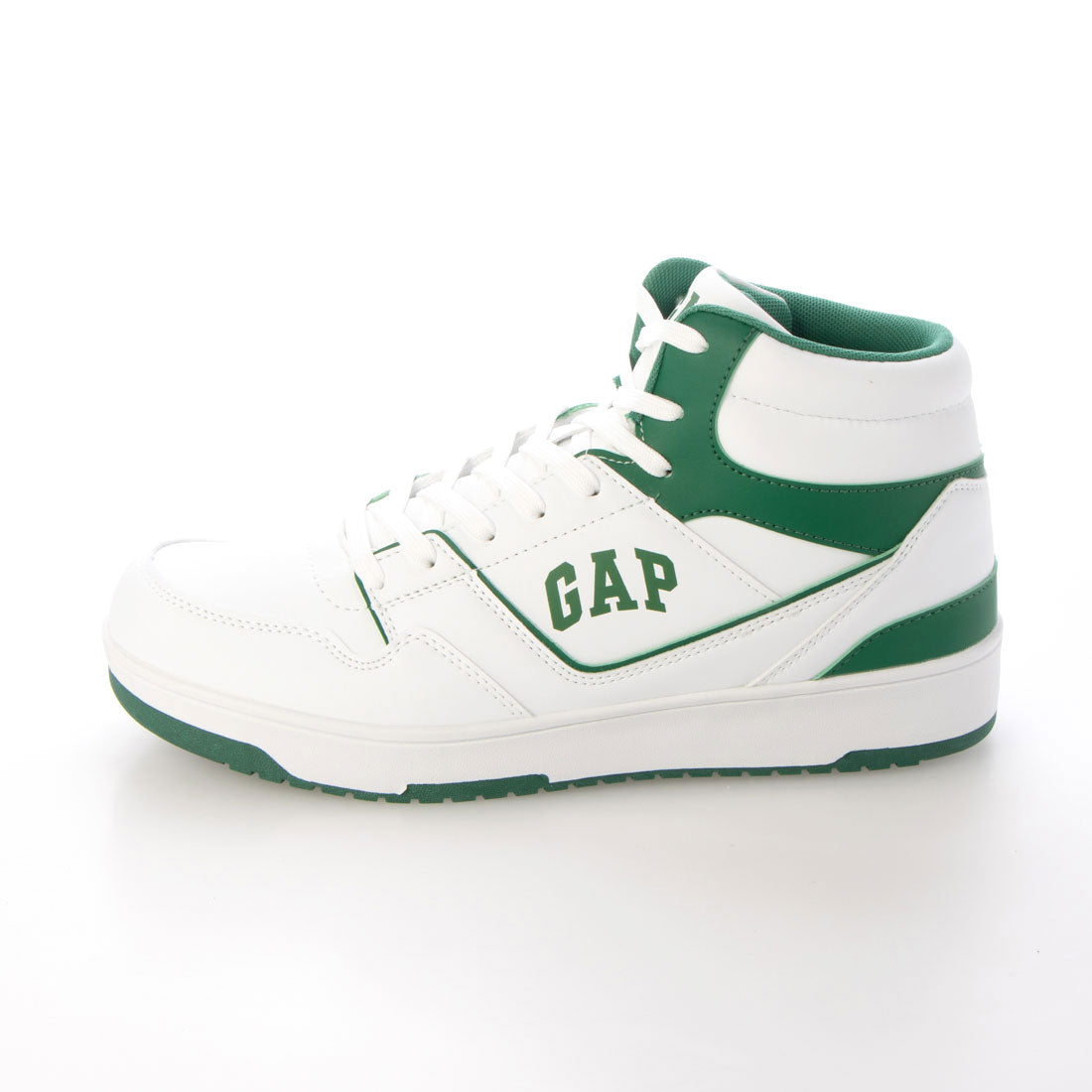 防水ハイカットスニーカー GAP GPU22342C WHT/GRN