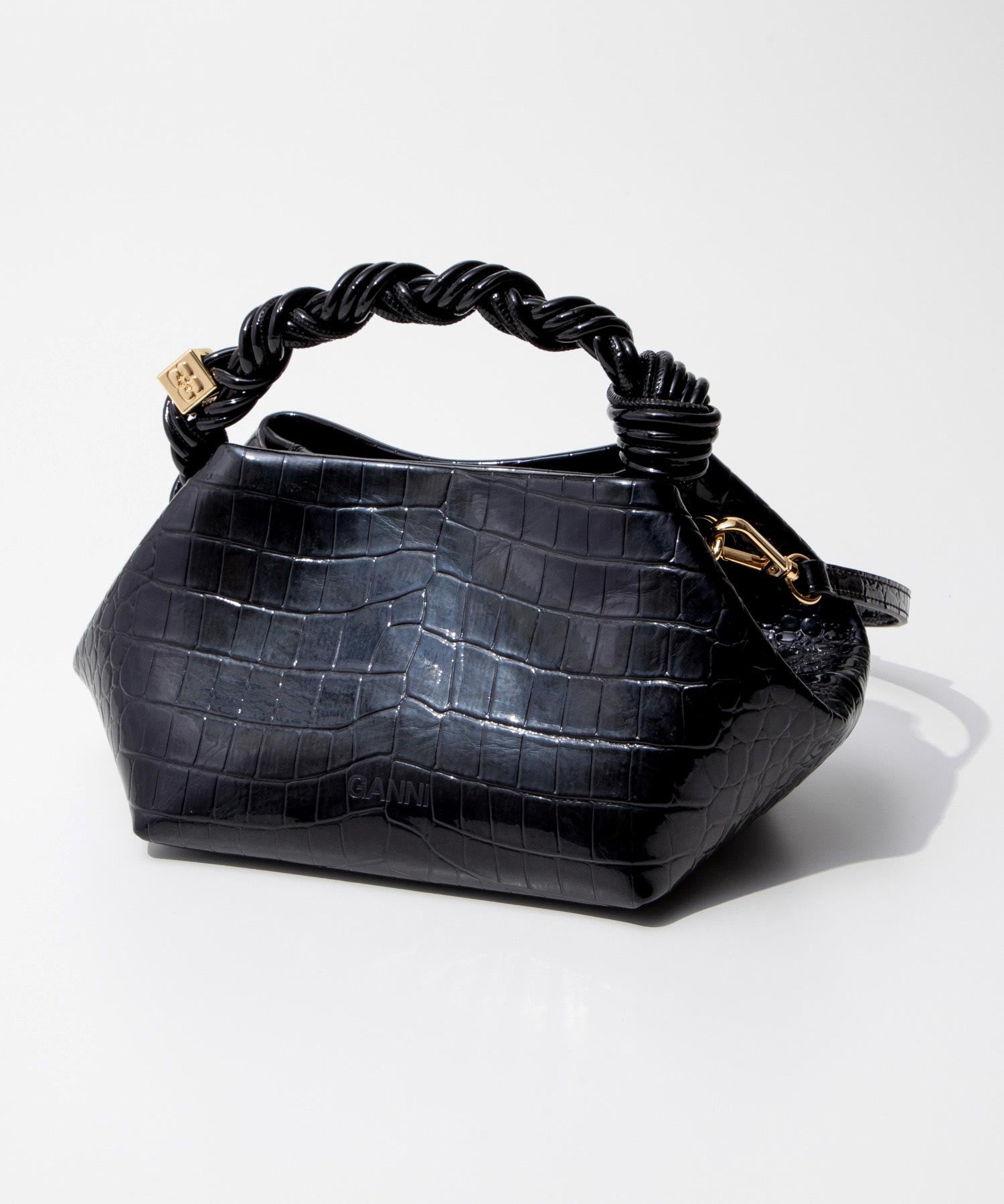 GANNI GANNI A6083 Shoulder Bag Bou Bag Small Patent Croco