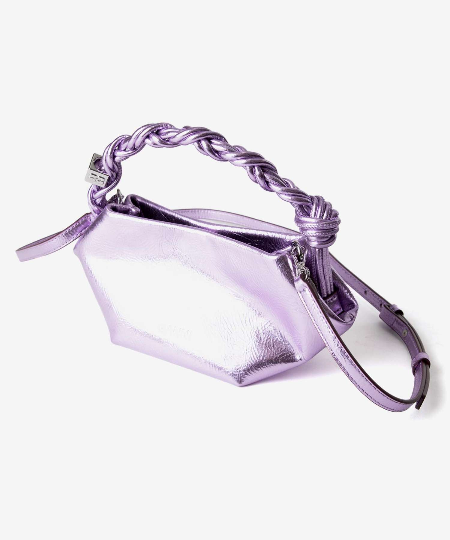 ガニー GANNI ガニー GANNI A6595 ショルダーバッグ Bou Bag Mini Metallic レディース バック ミニバッグ ハンドバッグ （シルバー） シルバー