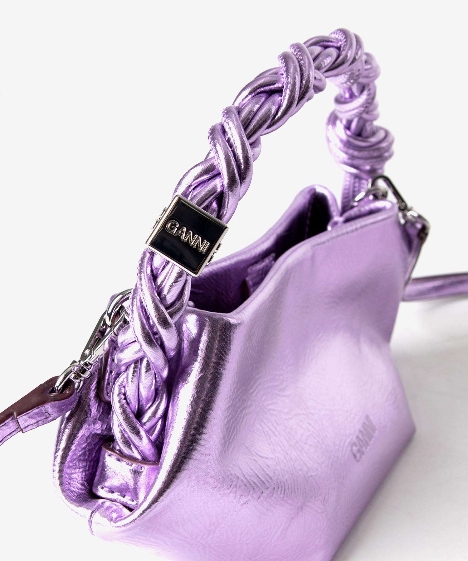 ガニー GANNI ガニー GANNI A6595 ショルダーバッグ Bou Bag Mini Metallic レディース バック ミニバッグ ハンドバッグ （シルバー） シルバー