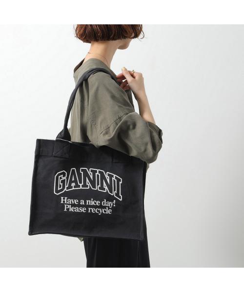 ガニー GANNI GANNI トートバッグ LARGE EASY SHOPPER A6629 A6647 （A6647/252-Phantom） A6647/252-Phantom