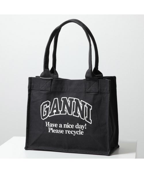 ガニー GANNI GANNI トートバッグ LARGE EASY SHOPPER A6629 A6647 （A6647/252-Phantom） A6647/252-Phantom