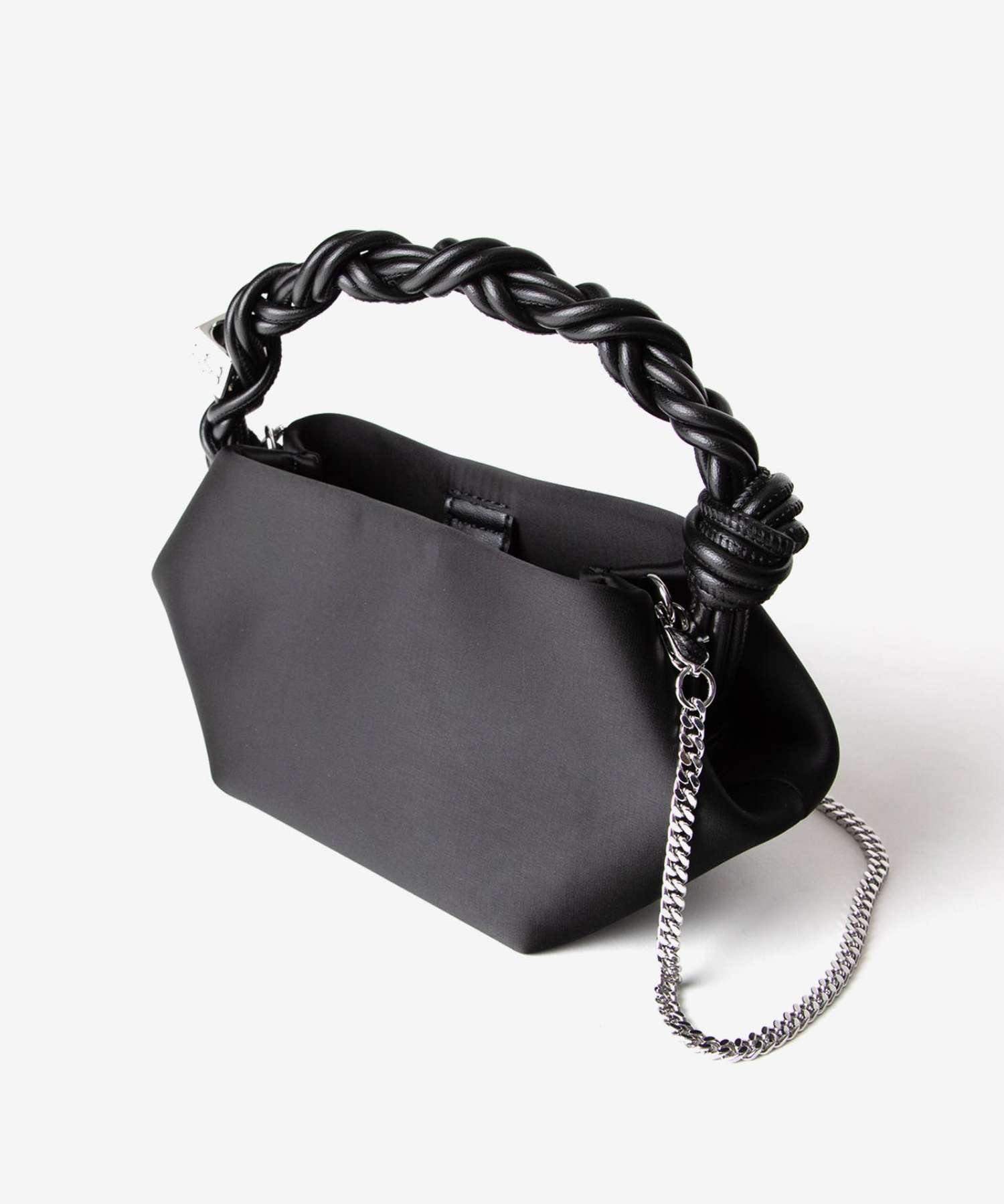 ガニー GANNI ガニー GANNI Bou Bag Mini Soir Satin ボウバッグ ミニ サテン A6340 ハンドバッグ レディース バッグ （BLACK/ブラック） BLACK/ブラック