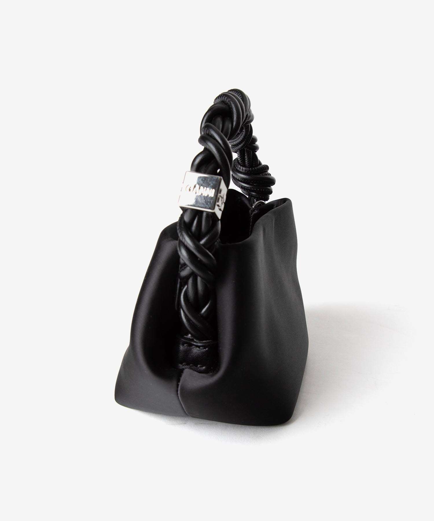 ガニー GANNI ガニー GANNI Bou Bag Mini Soir Satin ボウバッグ ミニ サテン A6340 ハンドバッグ レディース バッグ （BLACK/ブラック） BLACK/ブラック